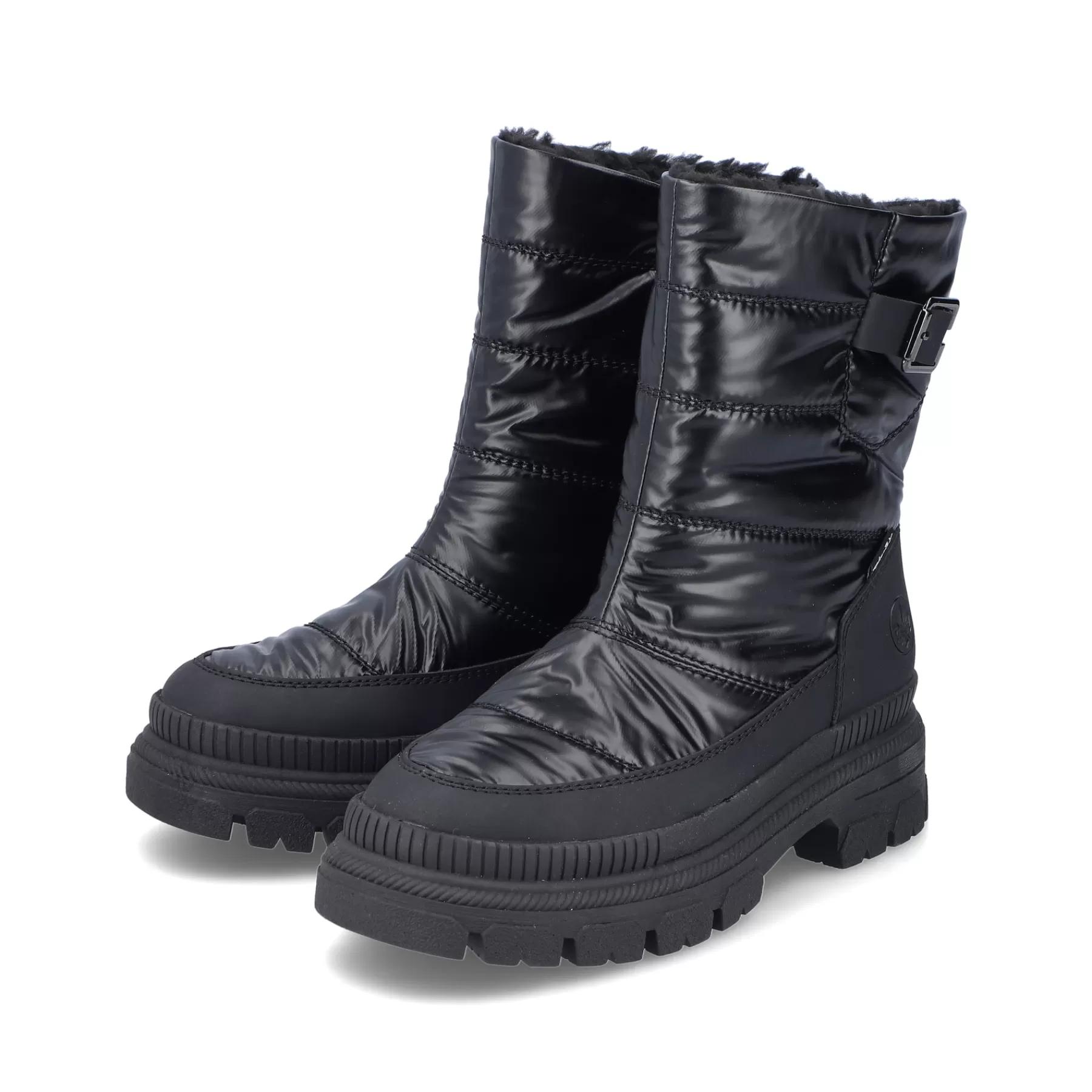 Shop Krotkie Botki Damskie W Kolorze Czarnym, Blyszczacym Damski Botki I Botki