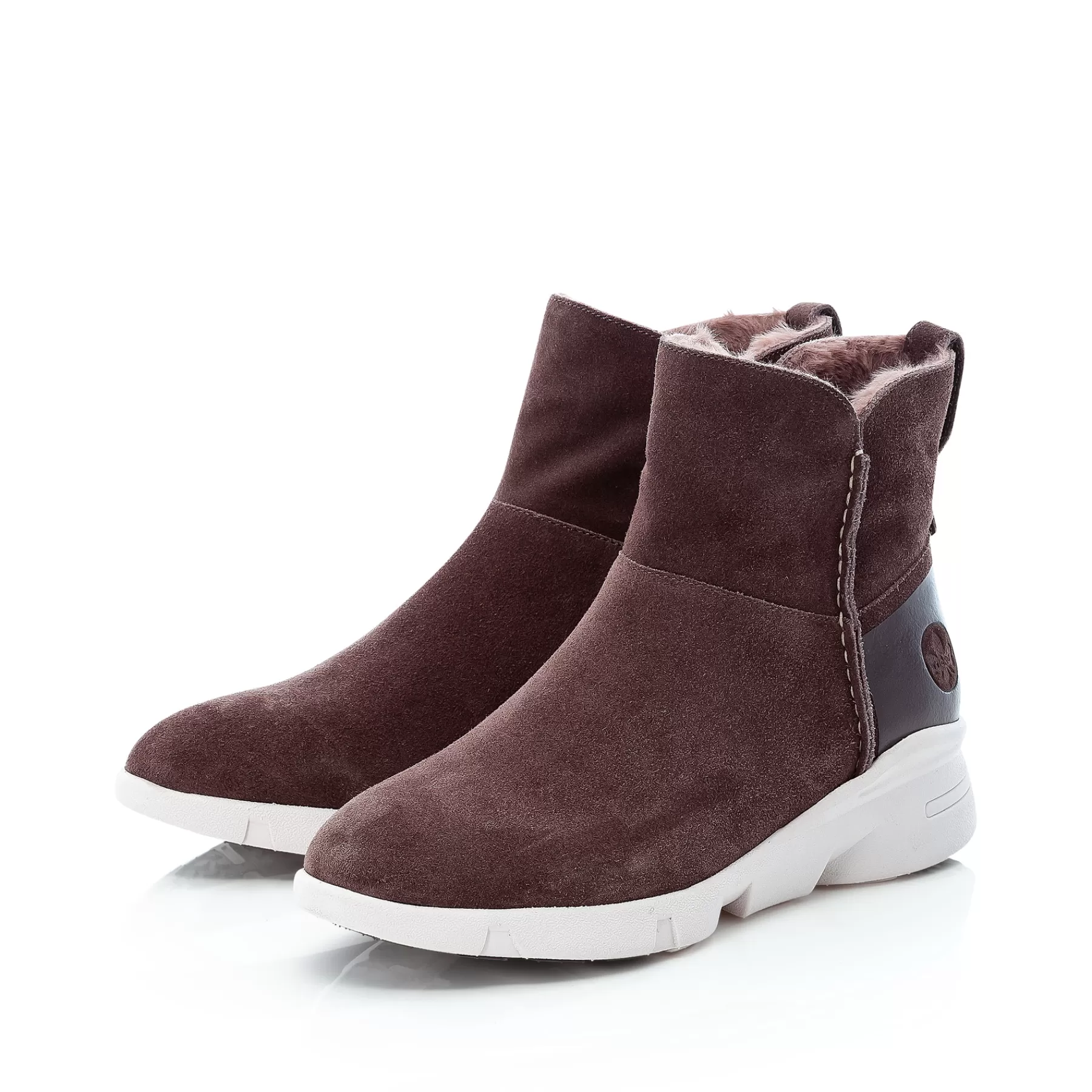 Clearance Krotkie Botki Damskie W Kolorze Fioletowym Damski Botki I Botki