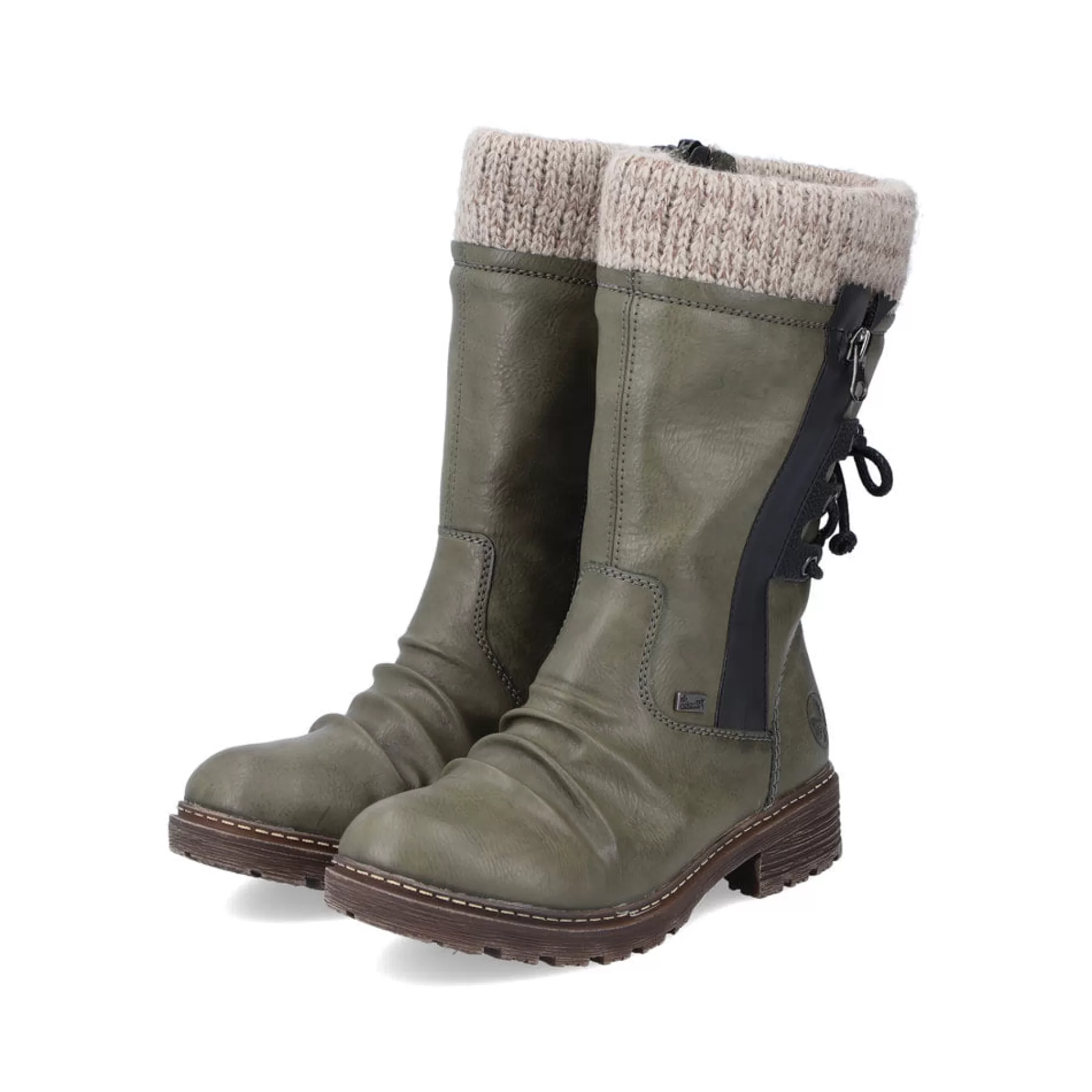 Online Krotkie Botki Damskie W Kolorze Khaki W Kolorze Zielonym Damski Botki I Botki
