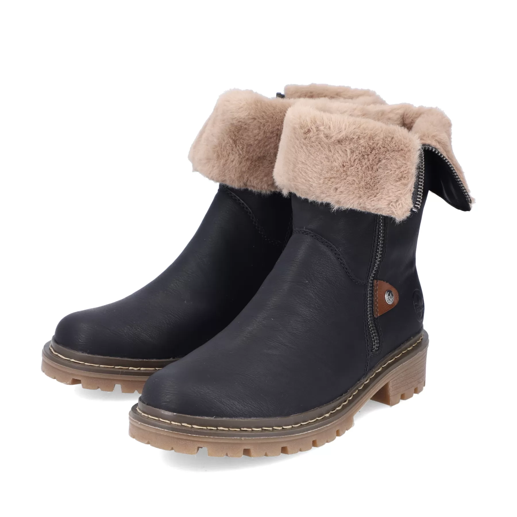 New Krotkie Buty Damskie , Asfaltowe, Czarne Damski Botki I Botki