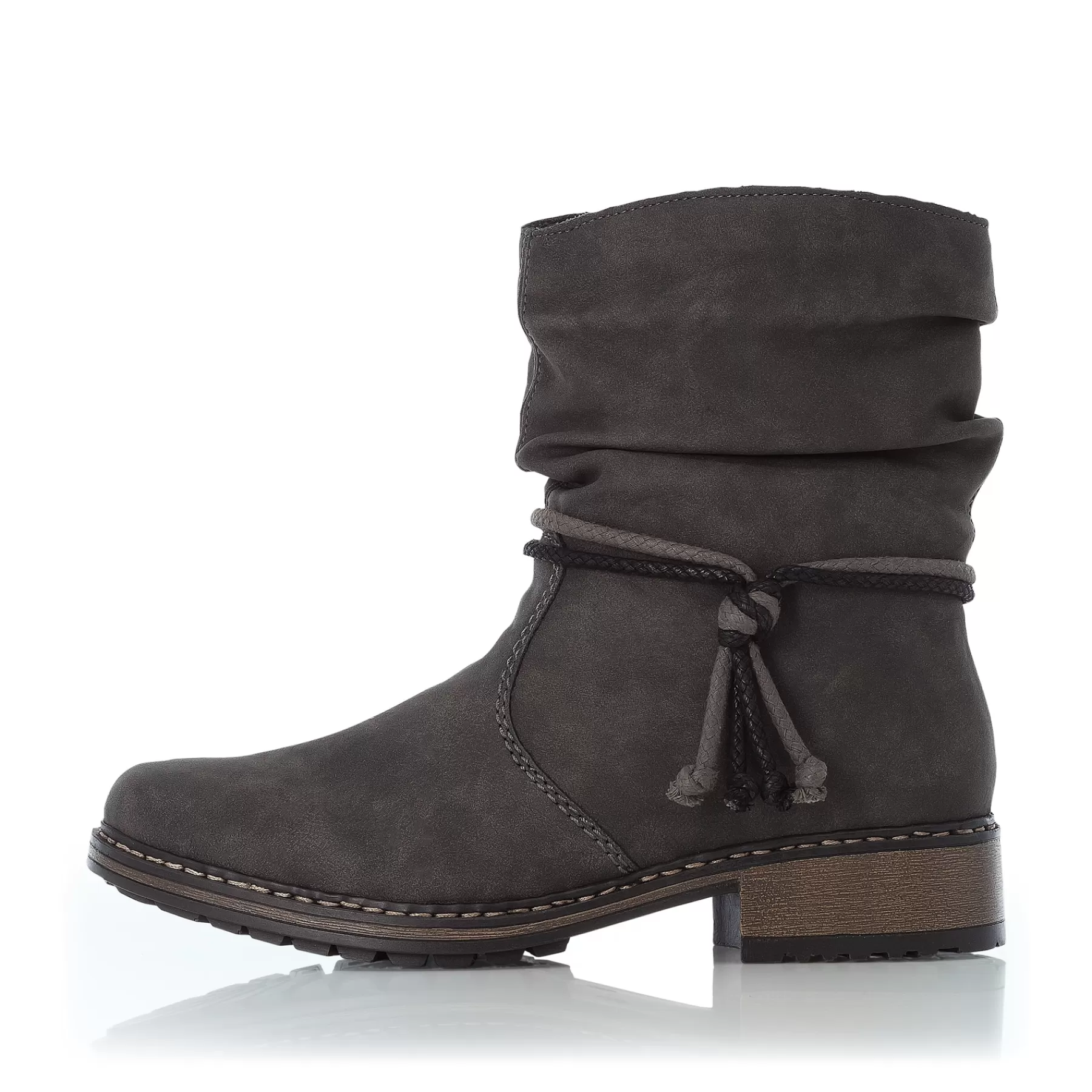 Best Krotkie Buty Damskie W Kolorze Asfaltowo-Szarym Damski Botki I Botki