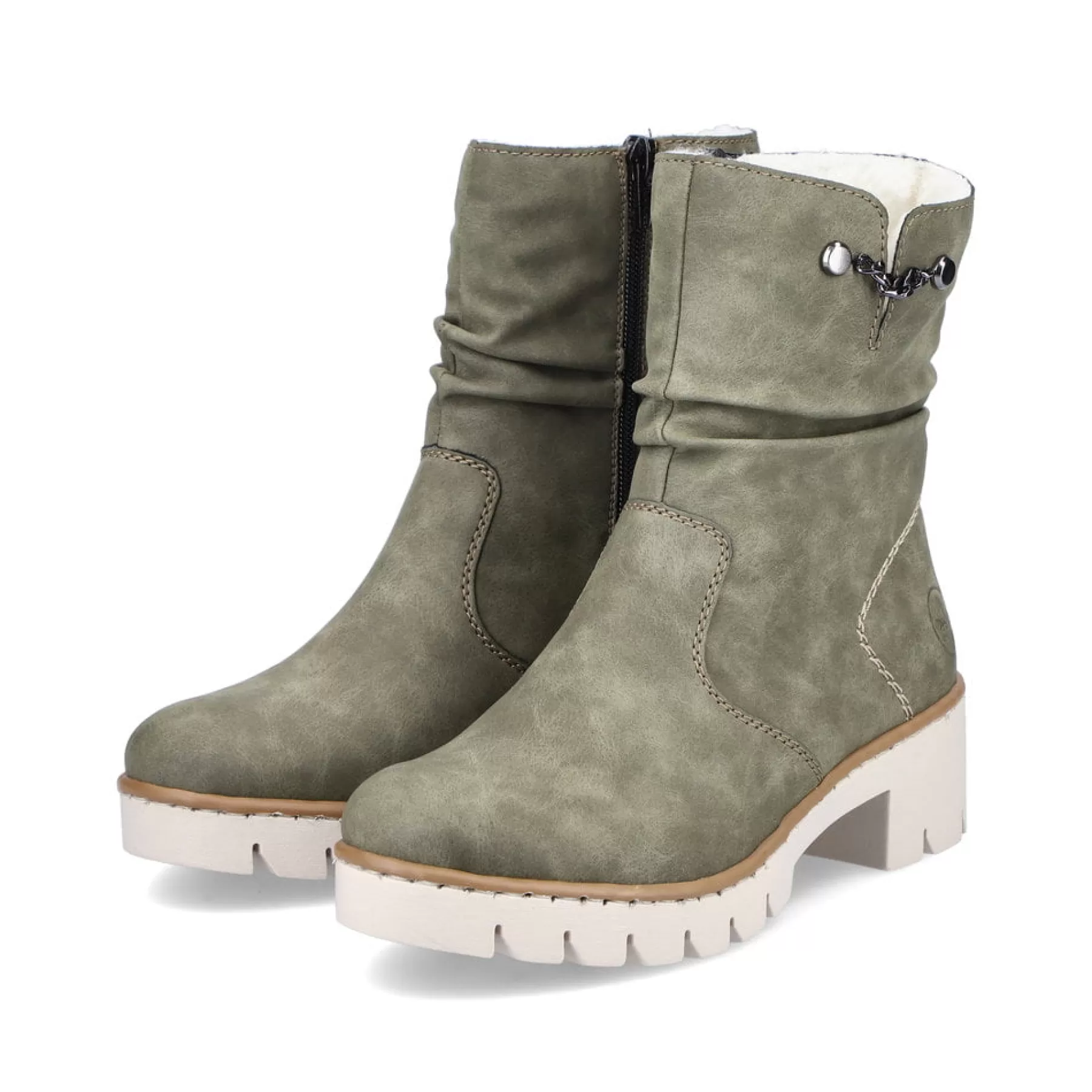 Best Krotkie Buty Damskie W Kolorze Zielonym Damski Botki I Botki