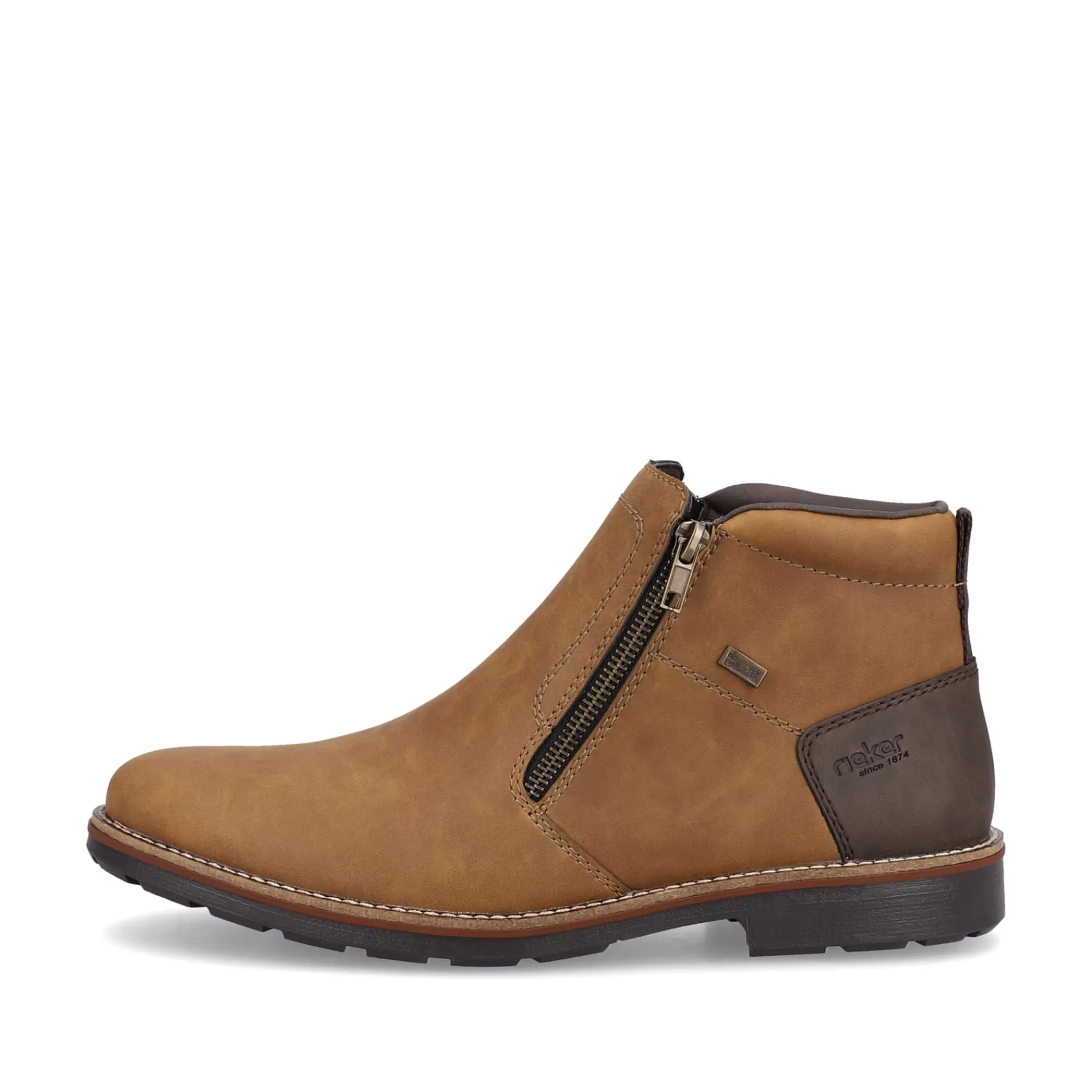 Outlet Krotkie Buty Meskie W Kolorze Nugatowo-Brazowym Meskie Buty