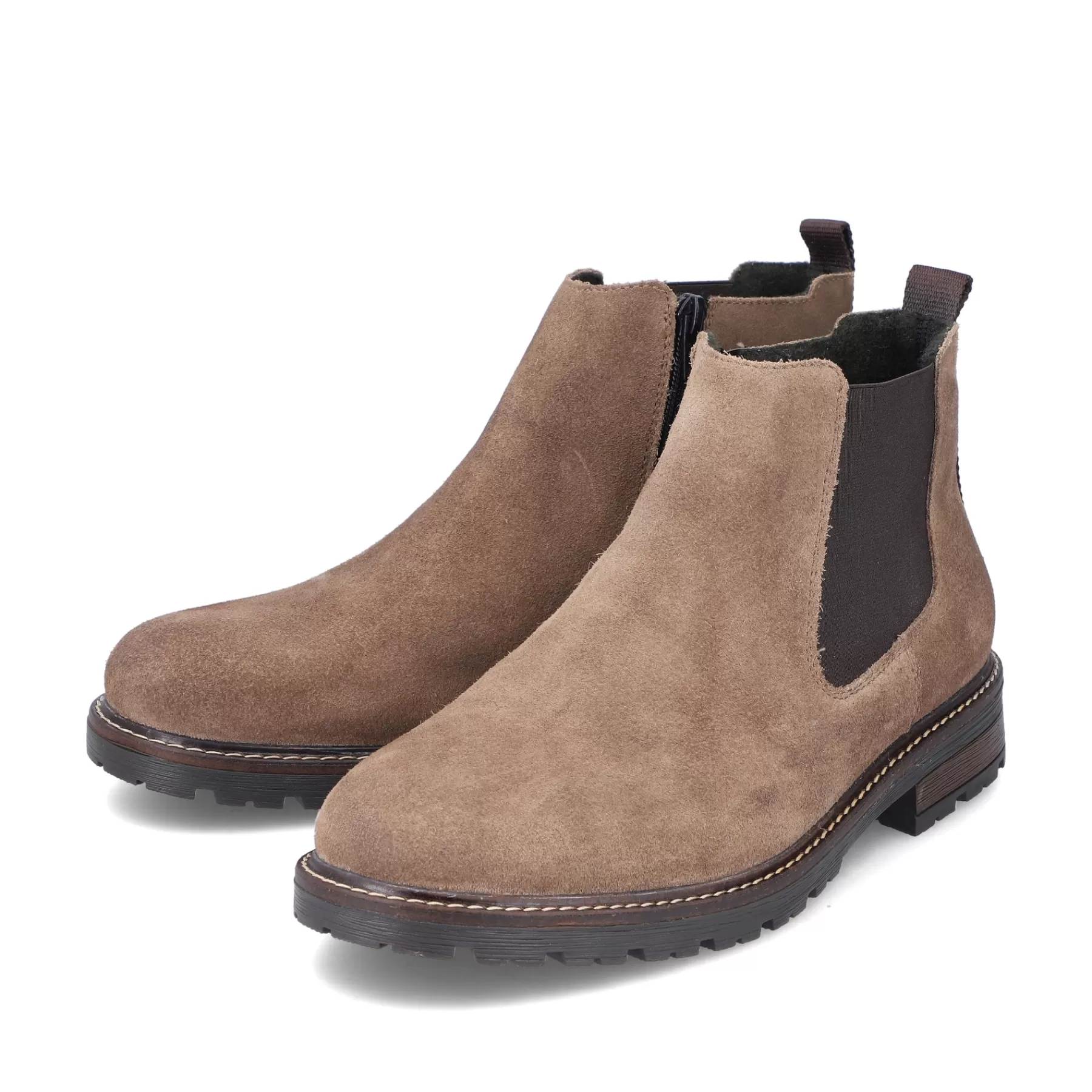 Discount Meskie Botki Chelsea W Kolorze Piaskowo-Bezowym Meskie Buty