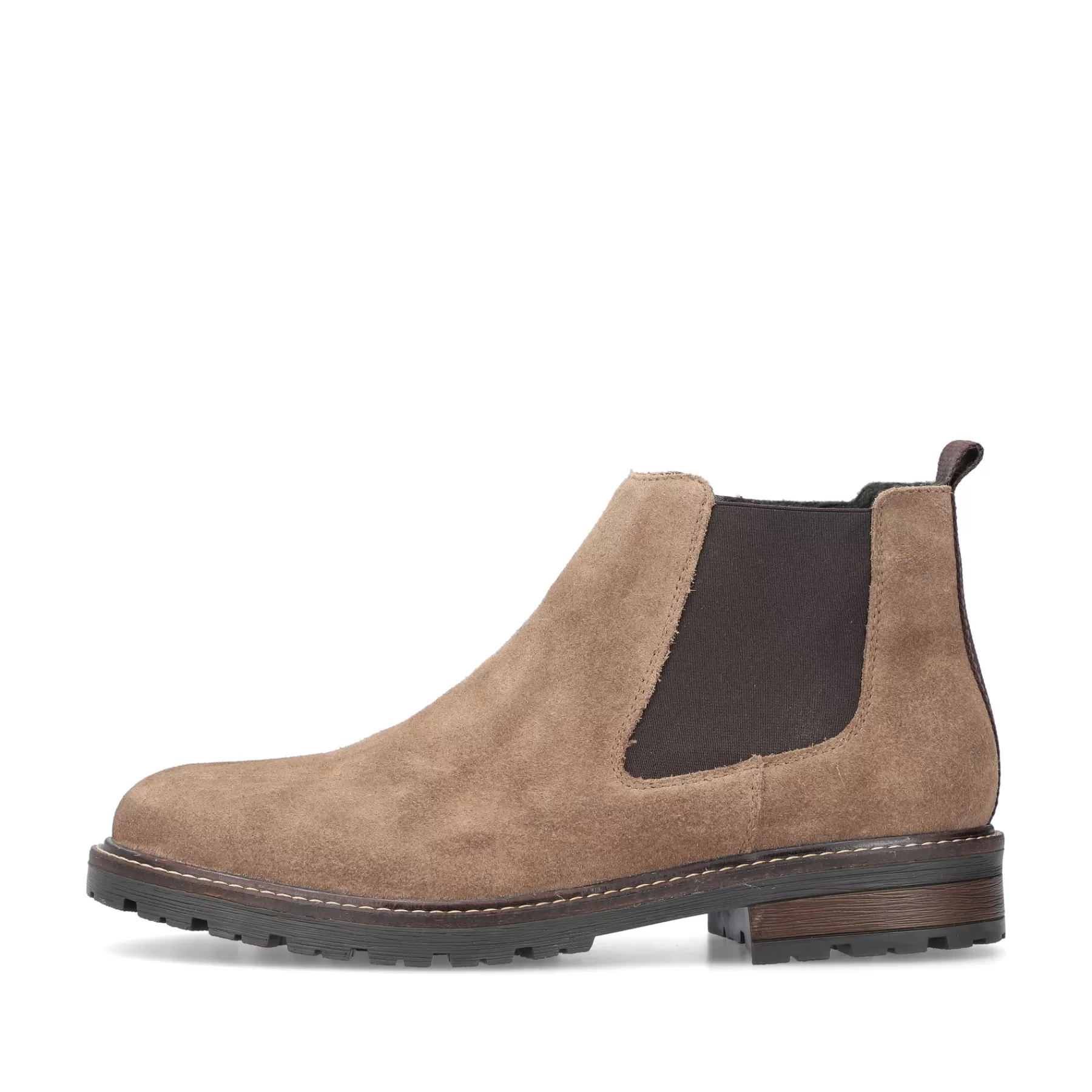 Discount Meskie Botki Chelsea W Kolorze Piaskowo-Bezowym Meskie Buty