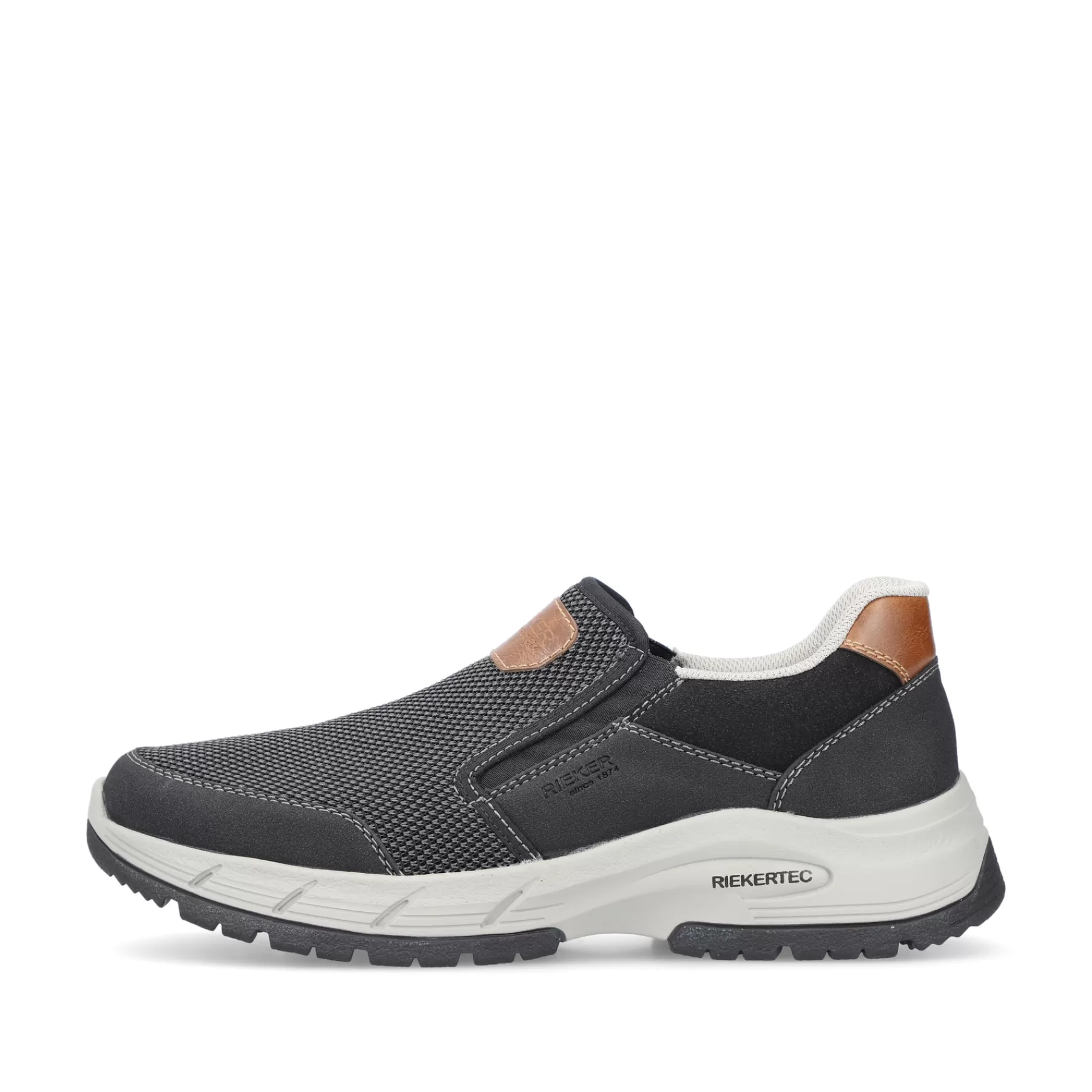 Store Meskie Klapki W Kolorze Asfaltowo-Szarym Meskie Niskie Buty I Kapcie