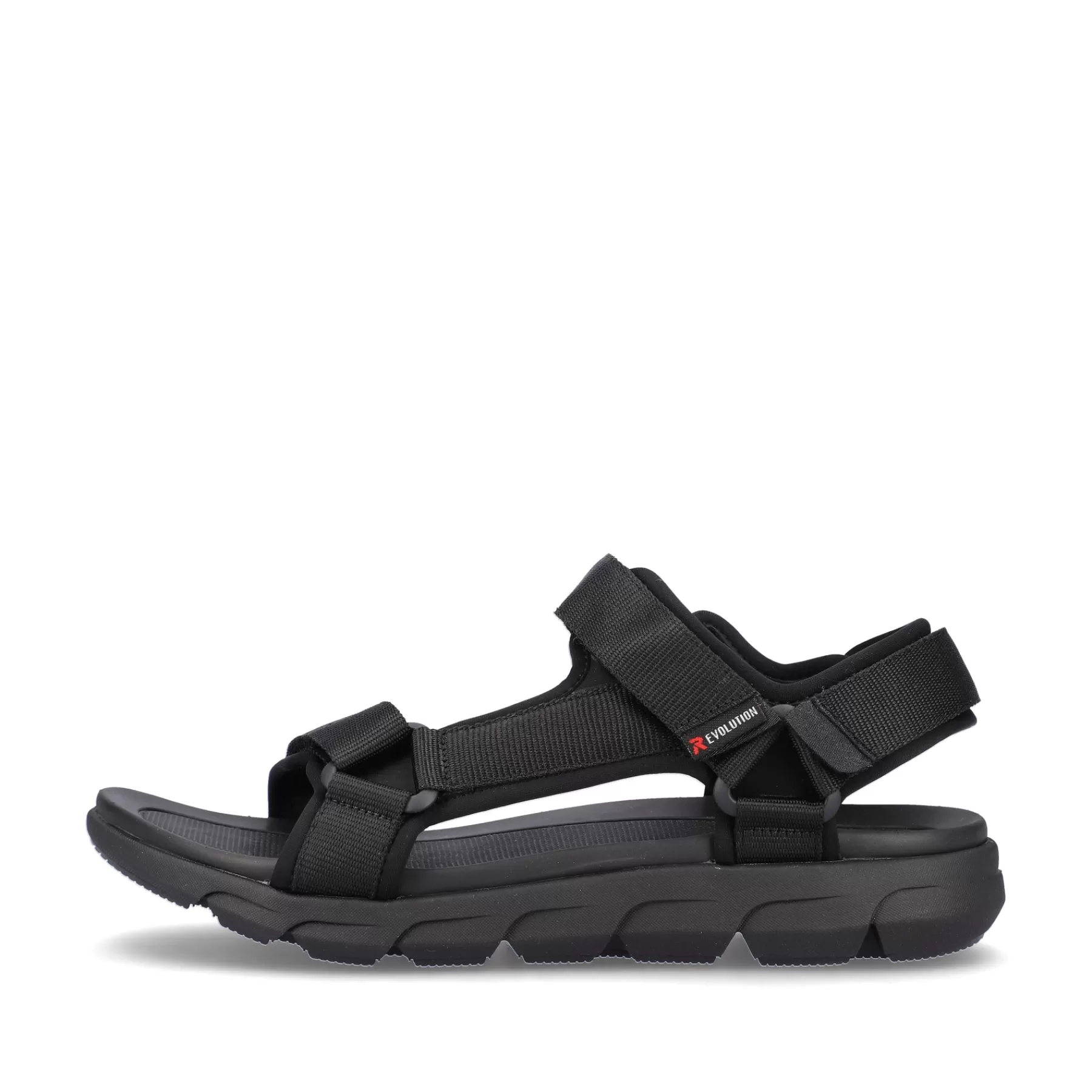 Fashion Meskie Sandaly Trekkingowe Deep Black Meskie Sandaly