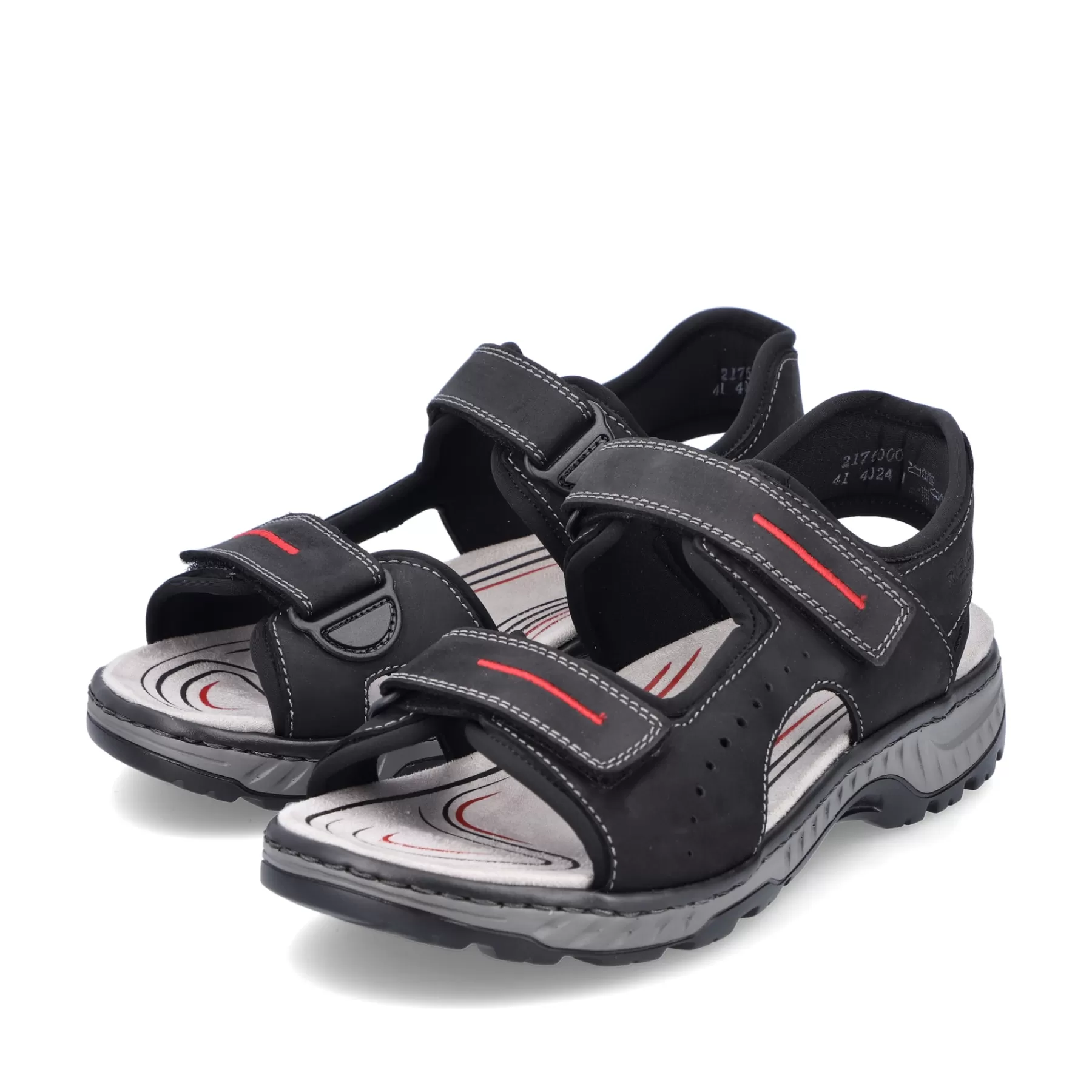 Discount Meskie Sandaly Trekkingowe W Kolorze Asfaltowo-Czarnym Meskie Sandaly