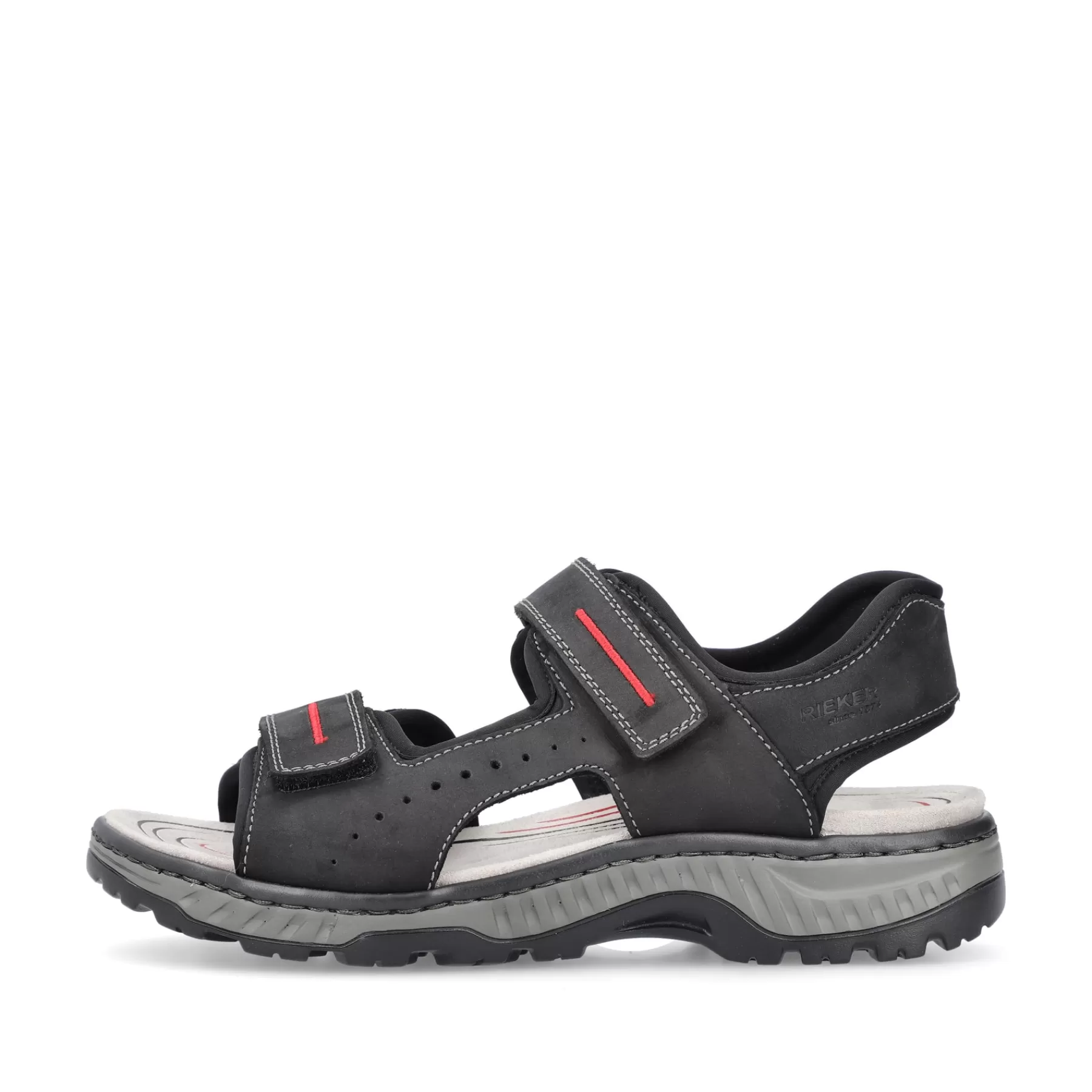 Discount Meskie Sandaly Trekkingowe W Kolorze Asfaltowo-Czarnym Meskie Sandaly