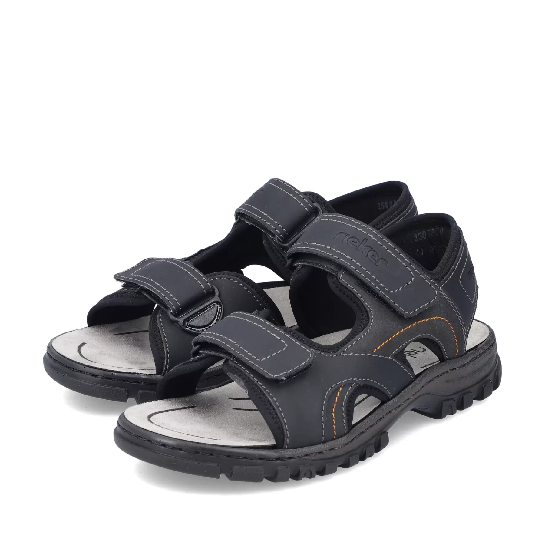 New Meskie Sandaly Trekkingowe W Kolorze Ciemnej Czerni Meskie Sandaly