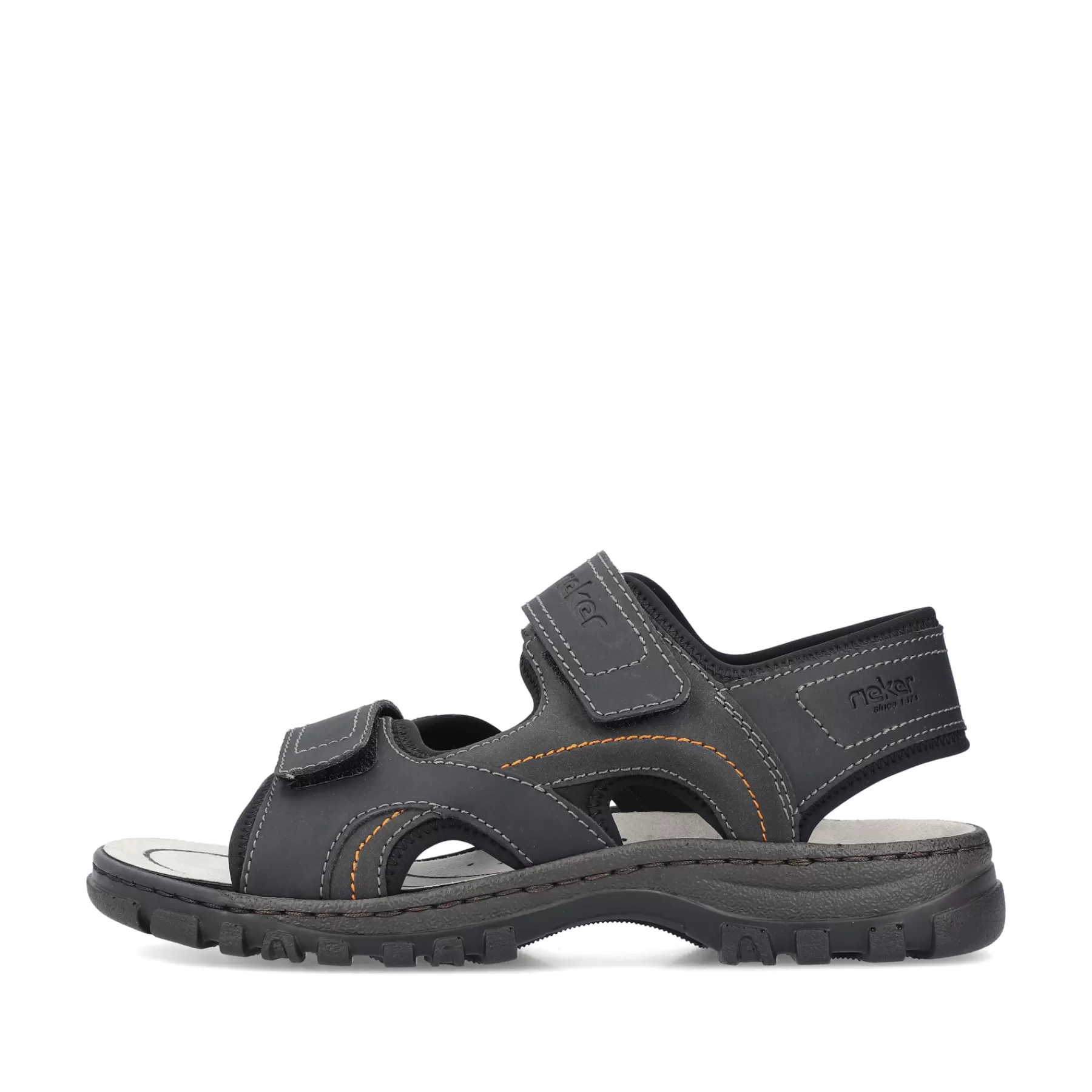 New Meskie Sandaly Trekkingowe W Kolorze Ciemnej Czerni Meskie Sandaly
