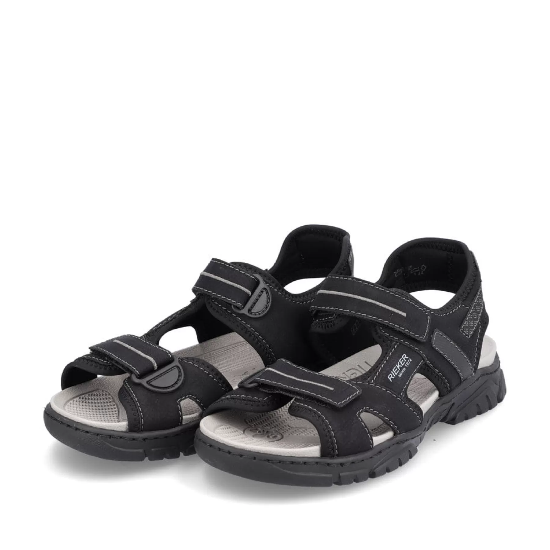 Clearance Meskie Sandaly Trekkingowe W Kolorze Kruczoczarnym Meskie Sandaly