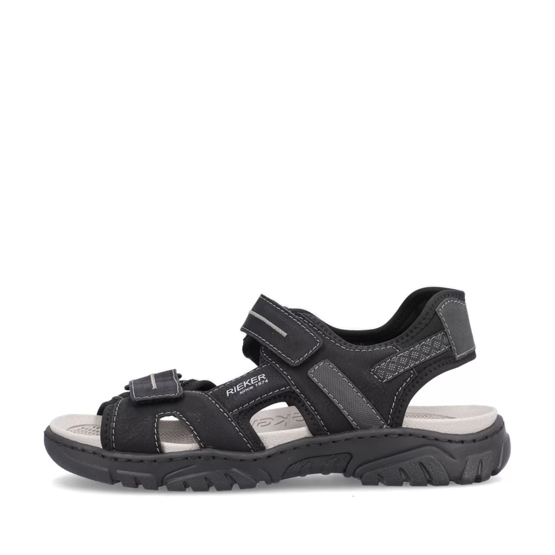 Clearance Meskie Sandaly Trekkingowe W Kolorze Kruczoczarnym Meskie Sandaly