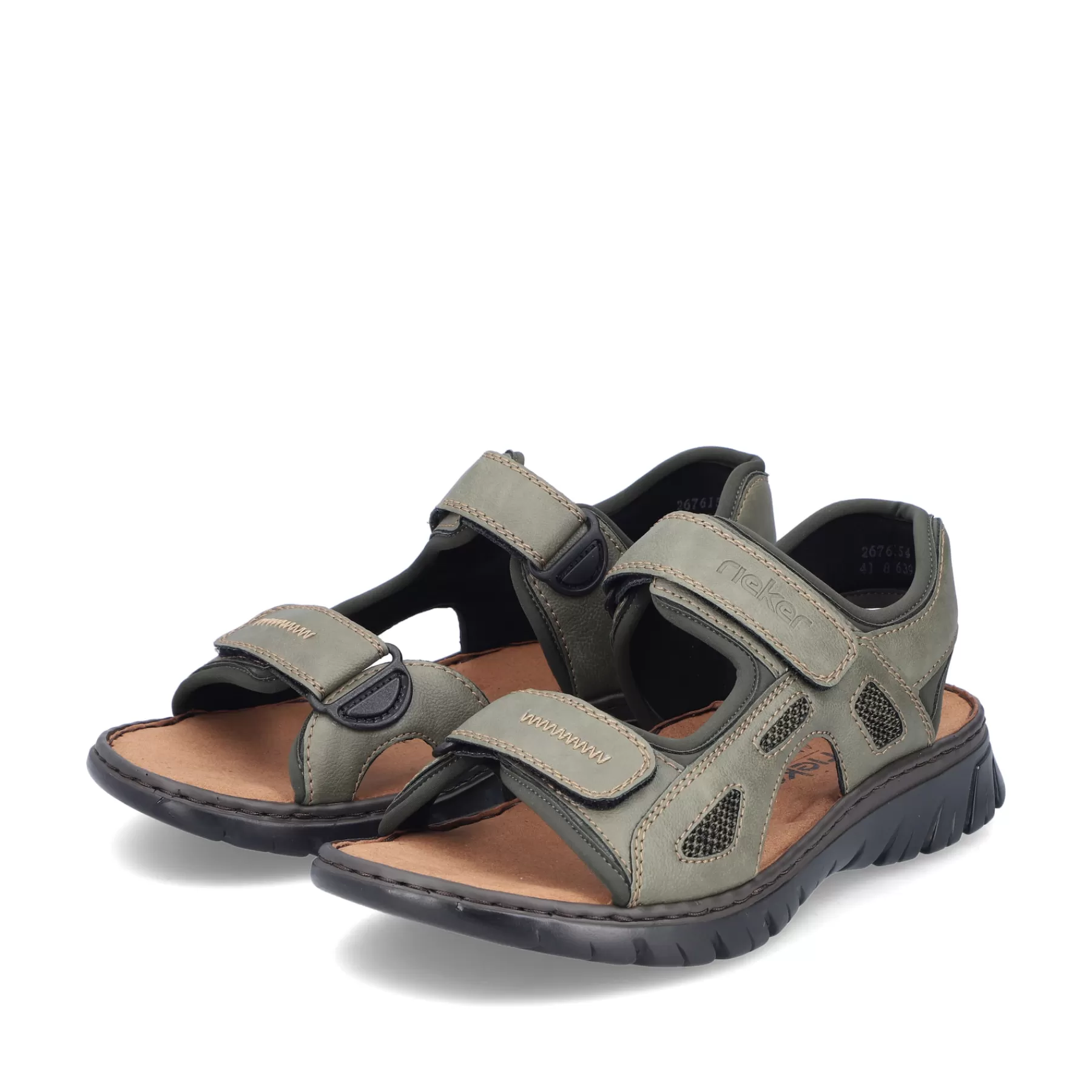 Store Meskie Sandaly Trekkingowe W Kolorze Zielono-Szarym Meskie Buty Na Lato