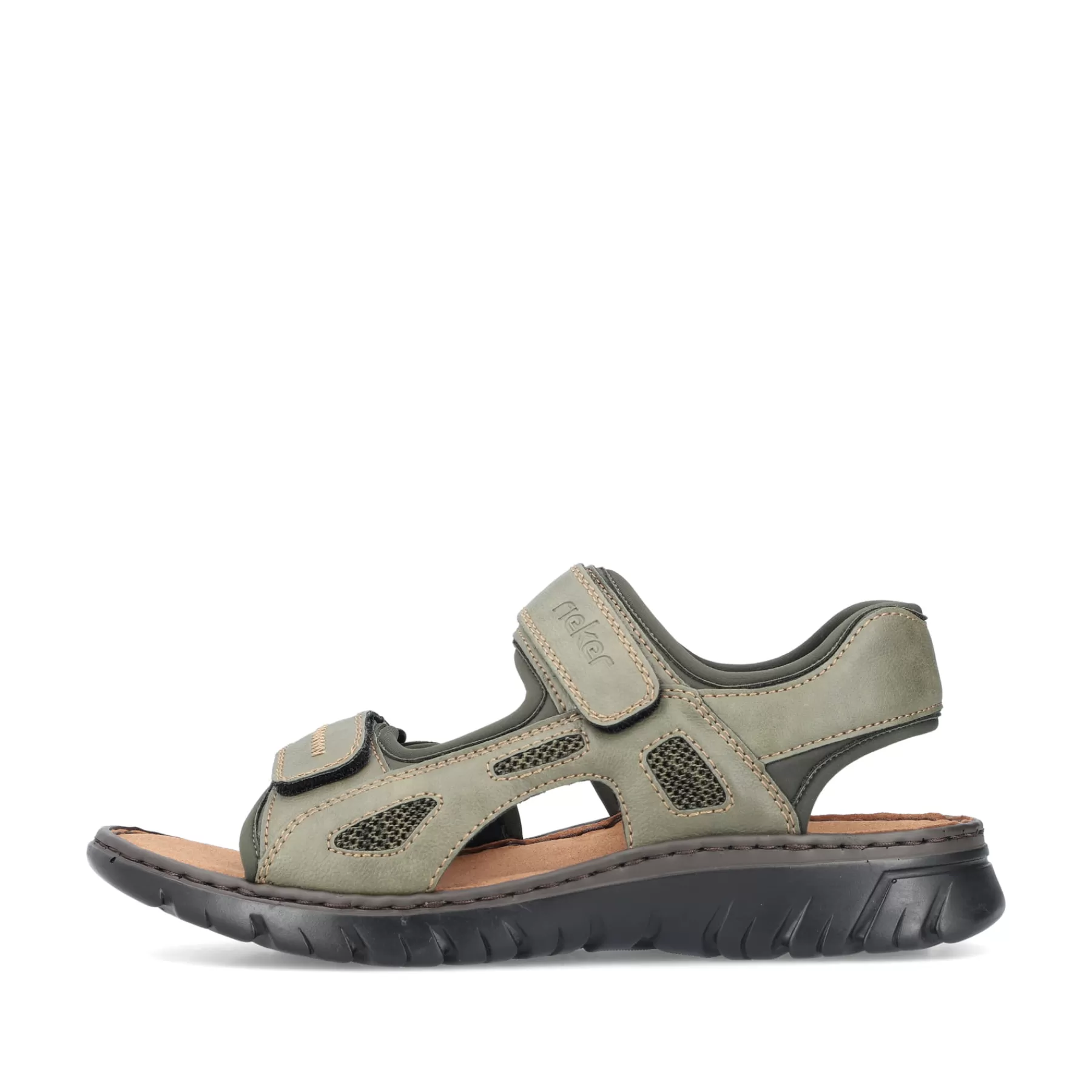 Store Meskie Sandaly Trekkingowe W Kolorze Zielono-Szarym Meskie Buty Na Lato