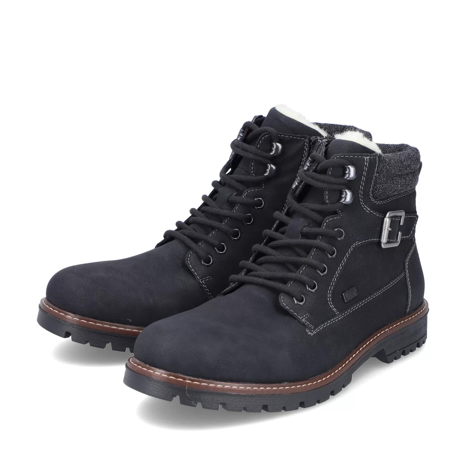 Store Meskie Sznurowane Buty , Asfaltowe, Czarne Meskie Buty