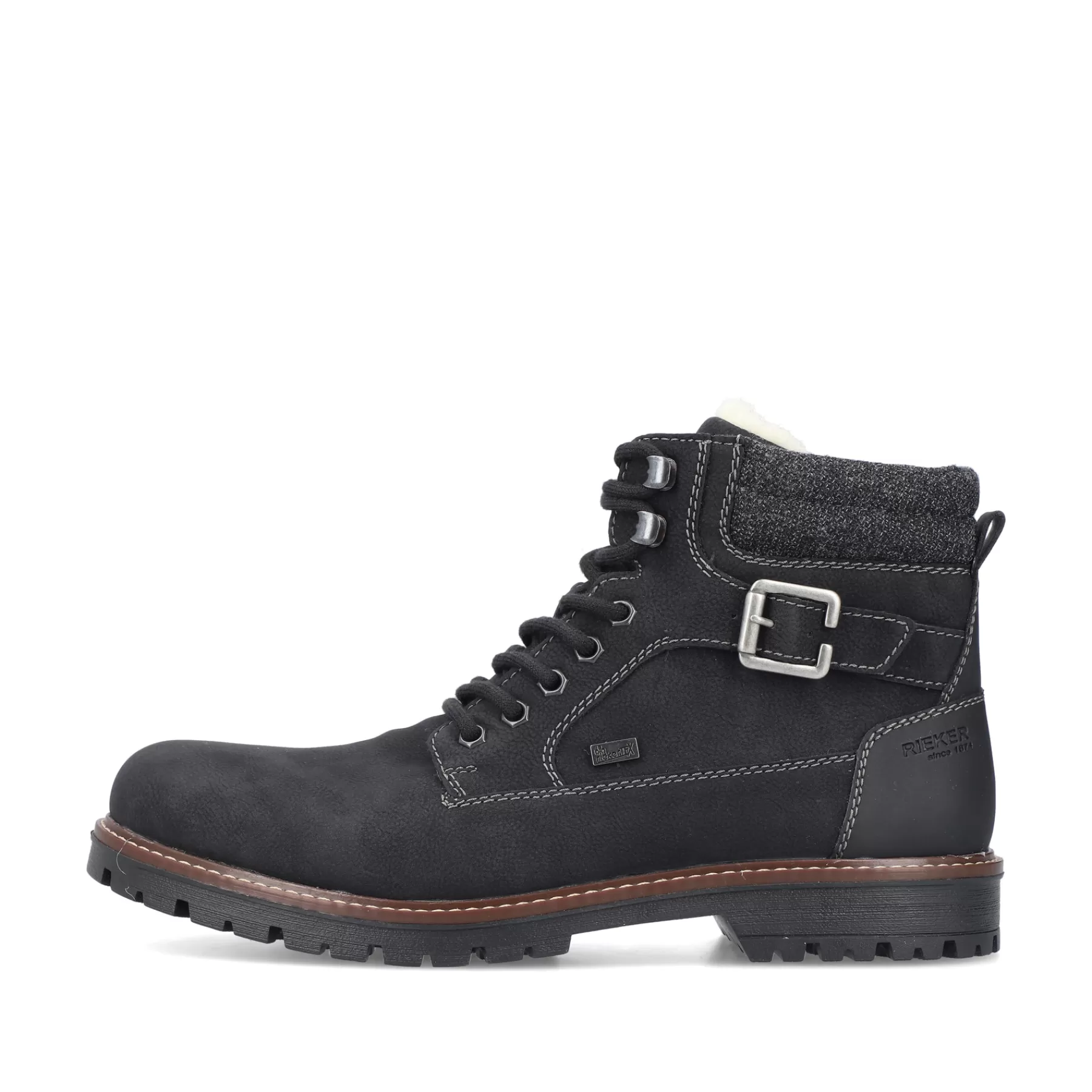 Store Meskie Sznurowane Buty , Asfaltowe, Czarne Meskie Buty