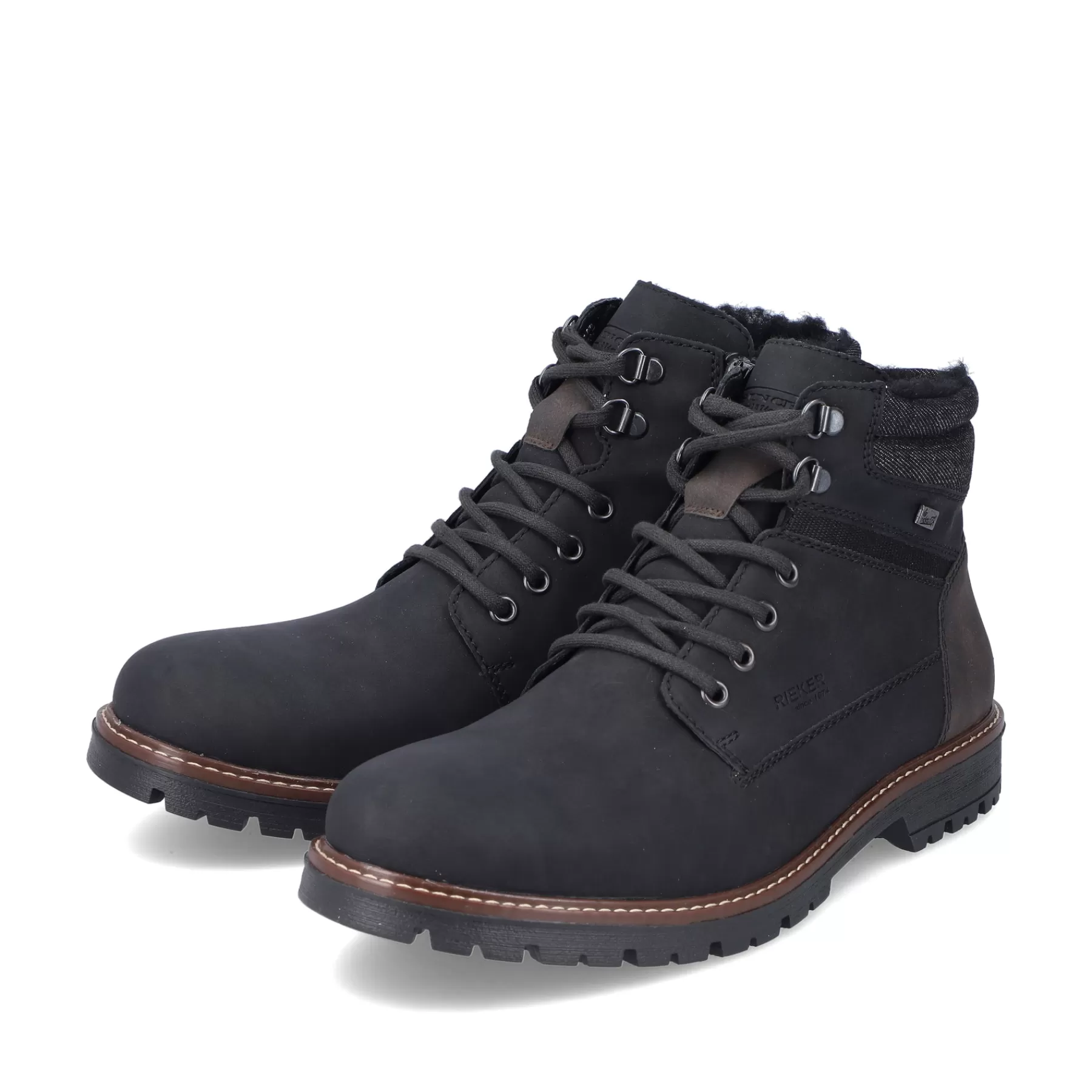 Fashion Meskie Sznurowane Buty , Asfaltowe, Czarne Meskie Buty