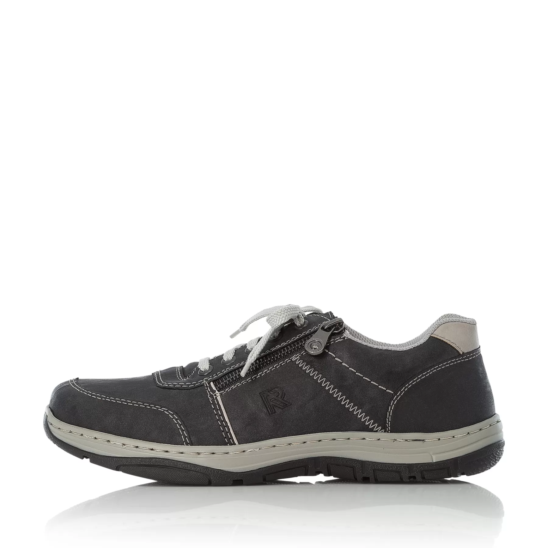 Clearance Meskie Sznurowane Buty Stalowo-Szaro-Biale Meskie Niskie Buty I Kapcie