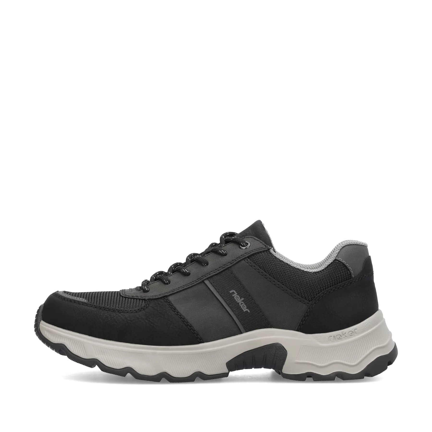 Best Meskie Sznurowane Buty W Kolorze Asfaltowo-Czarnym Meskie Niskie Buty I Kapcie
