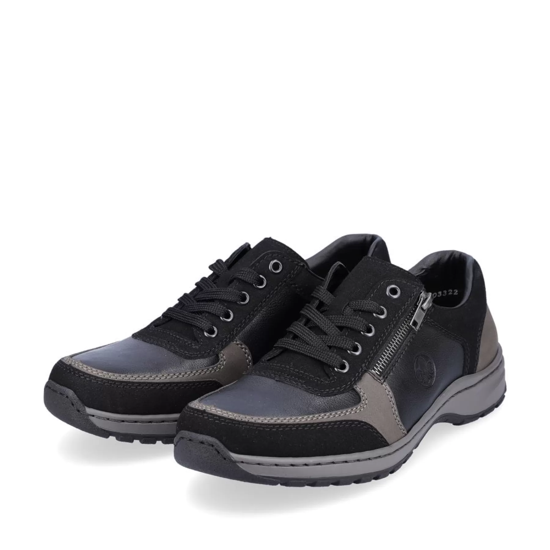 Cheap Meskie Sznurowane Buty W Kolorze Asfaltowo-Czarnym Meskie Niskie Buty I Kapcie