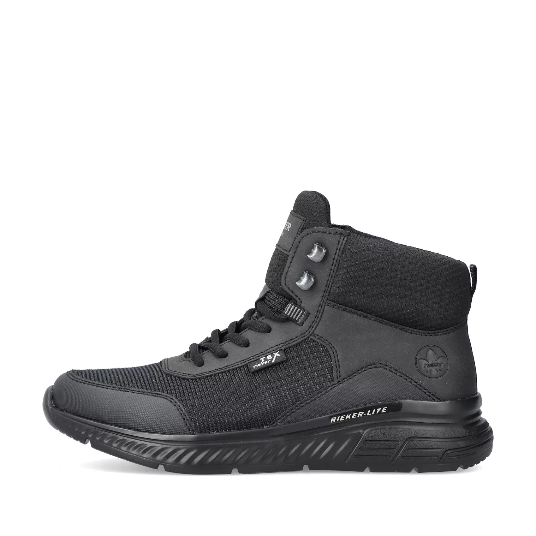 Discount Meskie Sznurowane Buty W Kolorze Asfaltowo-Czarnym Meskie Niskie Buty I Kapcie