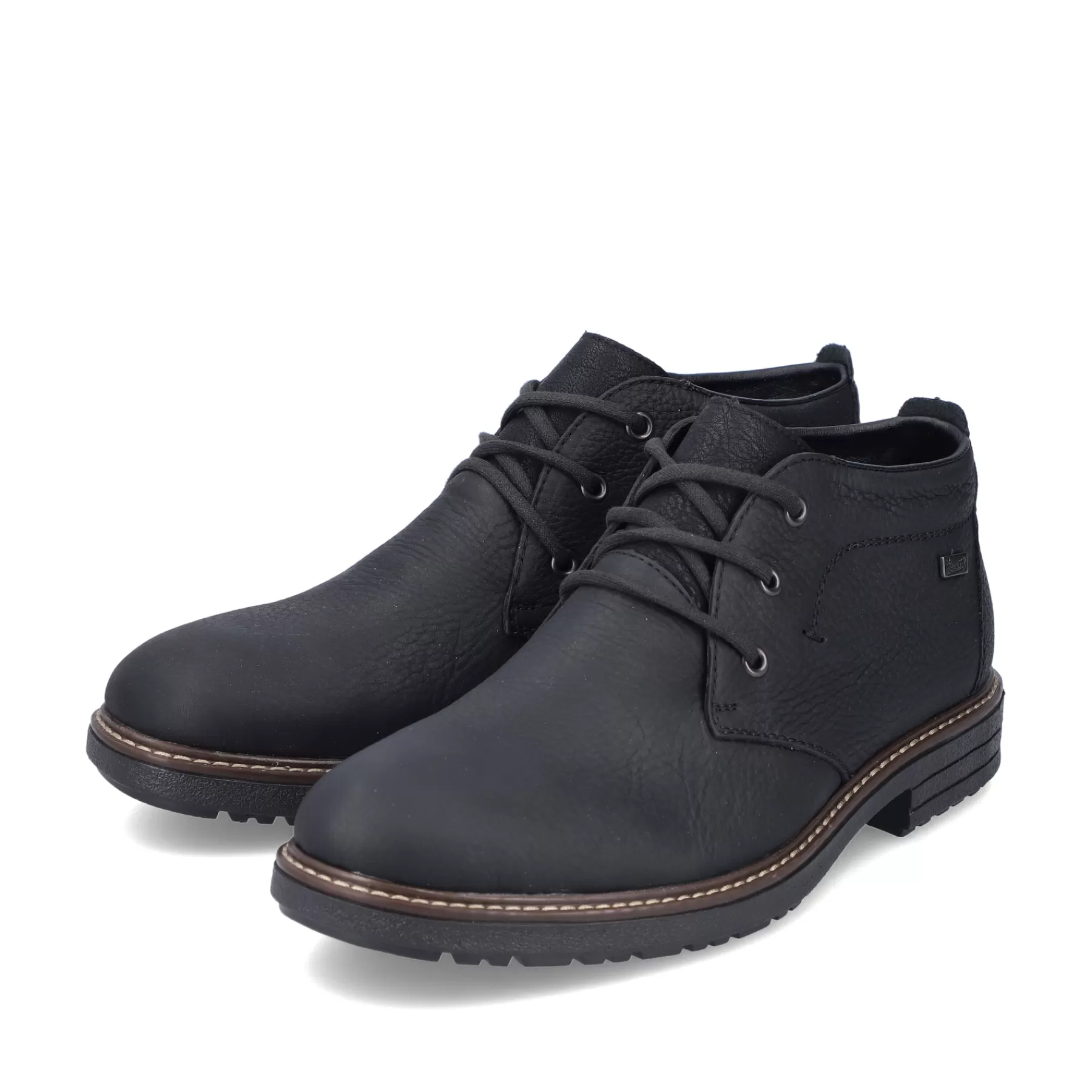 Discount Meskie Sznurowane Buty W Kolorze Asfaltowo-Czarnym Meskie Niskie Buty I Kapcie
