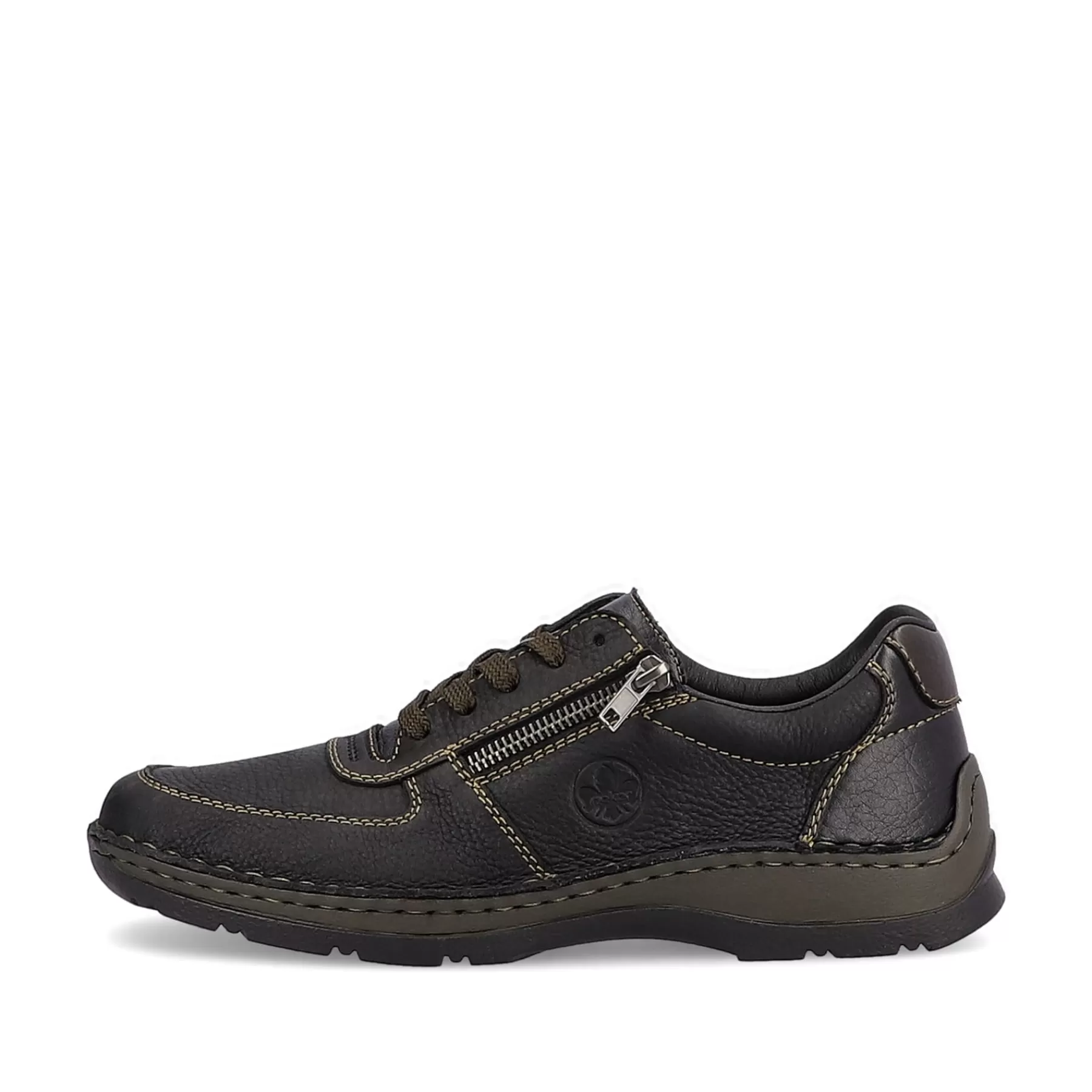 Best Meskie Sznurowane Buty W Kolorze Asfaltowo-Czarnym Meskie Niskie Buty I Kapcie