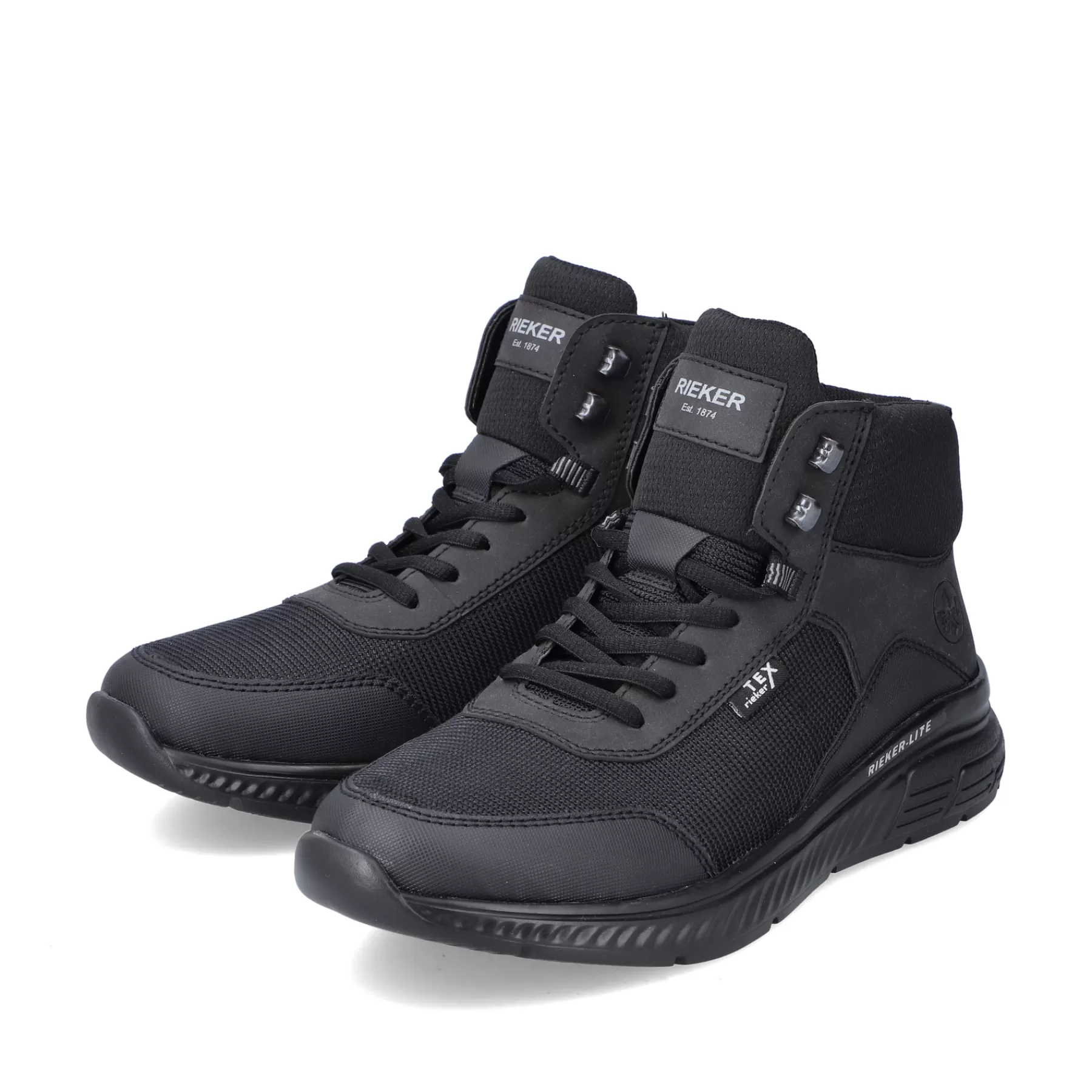 Discount Meskie Sznurowane Buty W Kolorze Asfaltowo-Czarnym Meskie Niskie Buty I Kapcie