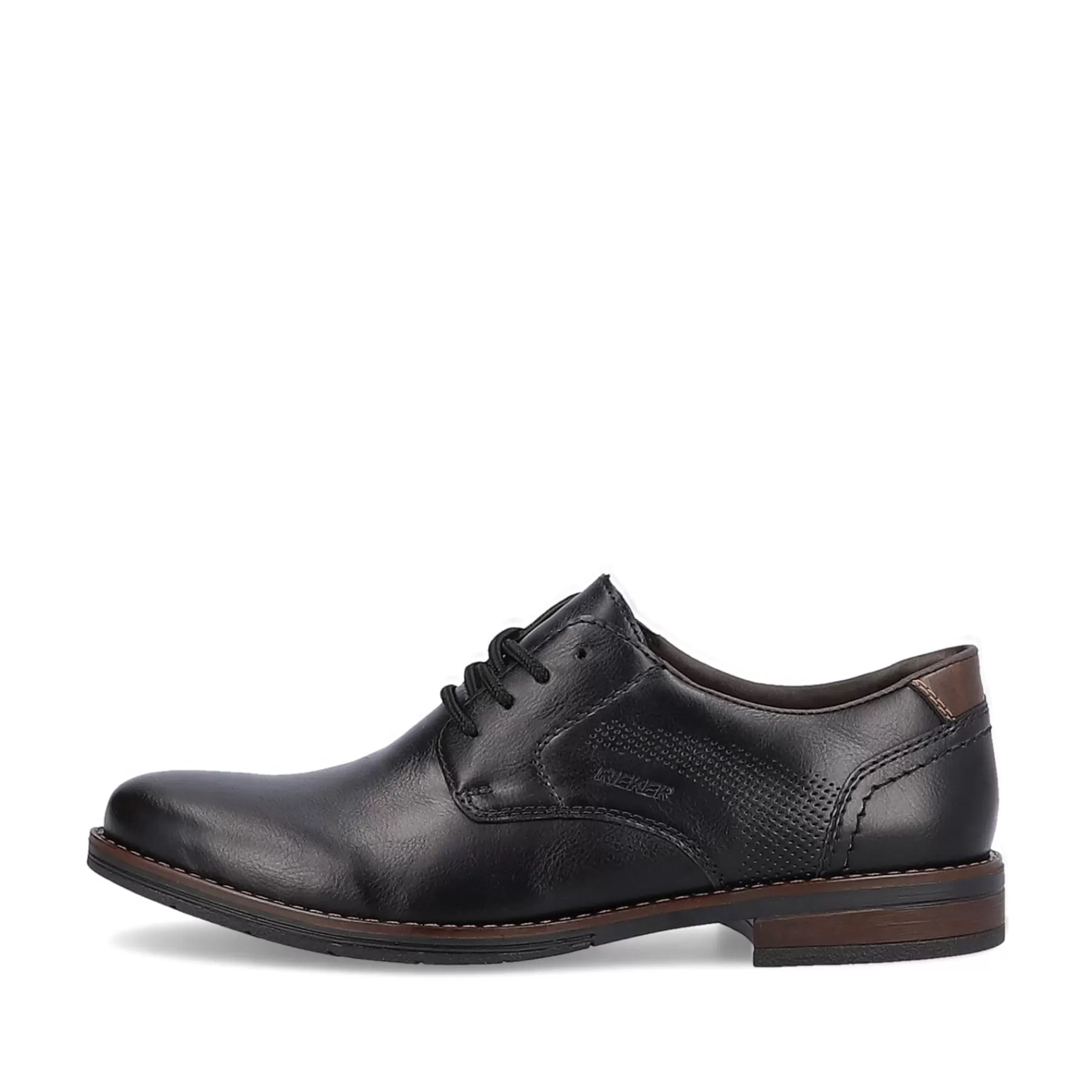 Clearance Meskie Sznurowane Buty W Kolorze Ciemnej Czerni Meskie Buty Biznesowe