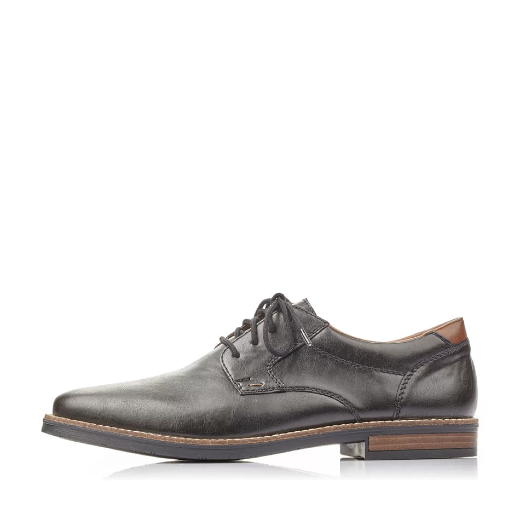 Outlet Meskie Sznurowane Buty W Kolorze Czarnym, Blyszczacym Meskie Buty Biznesowe