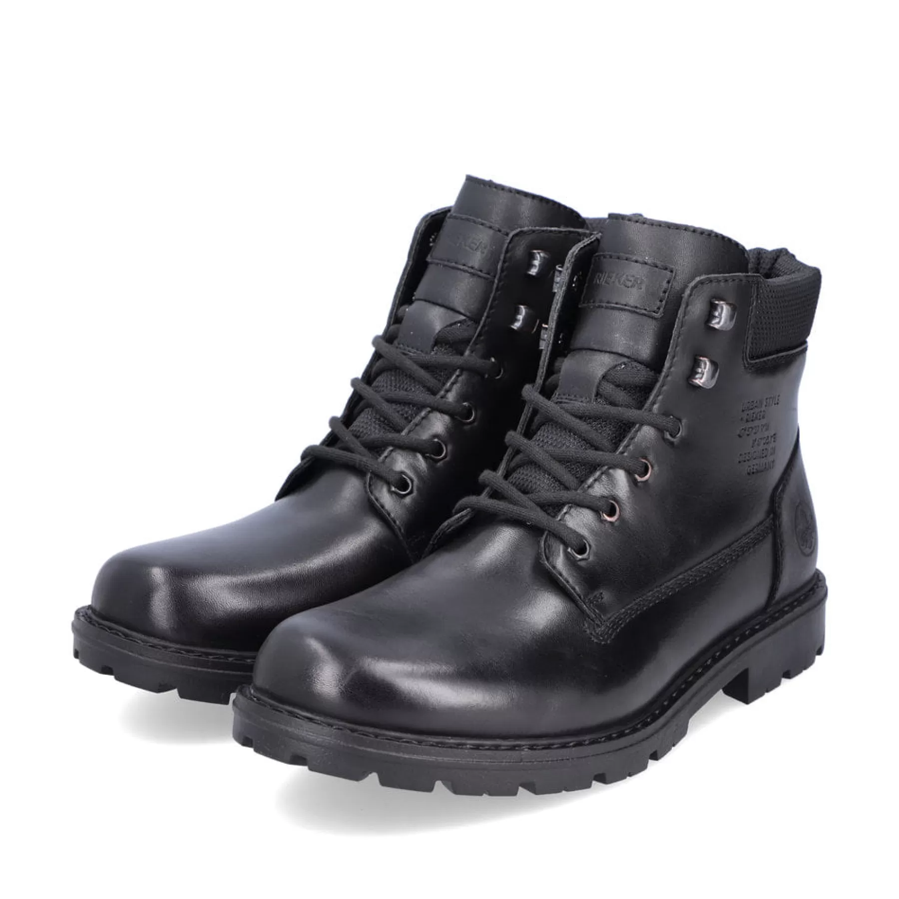 Cheap Meskie Sznurowane Buty W Kolorze Czarnym, Blyszczacym Meskie Buty