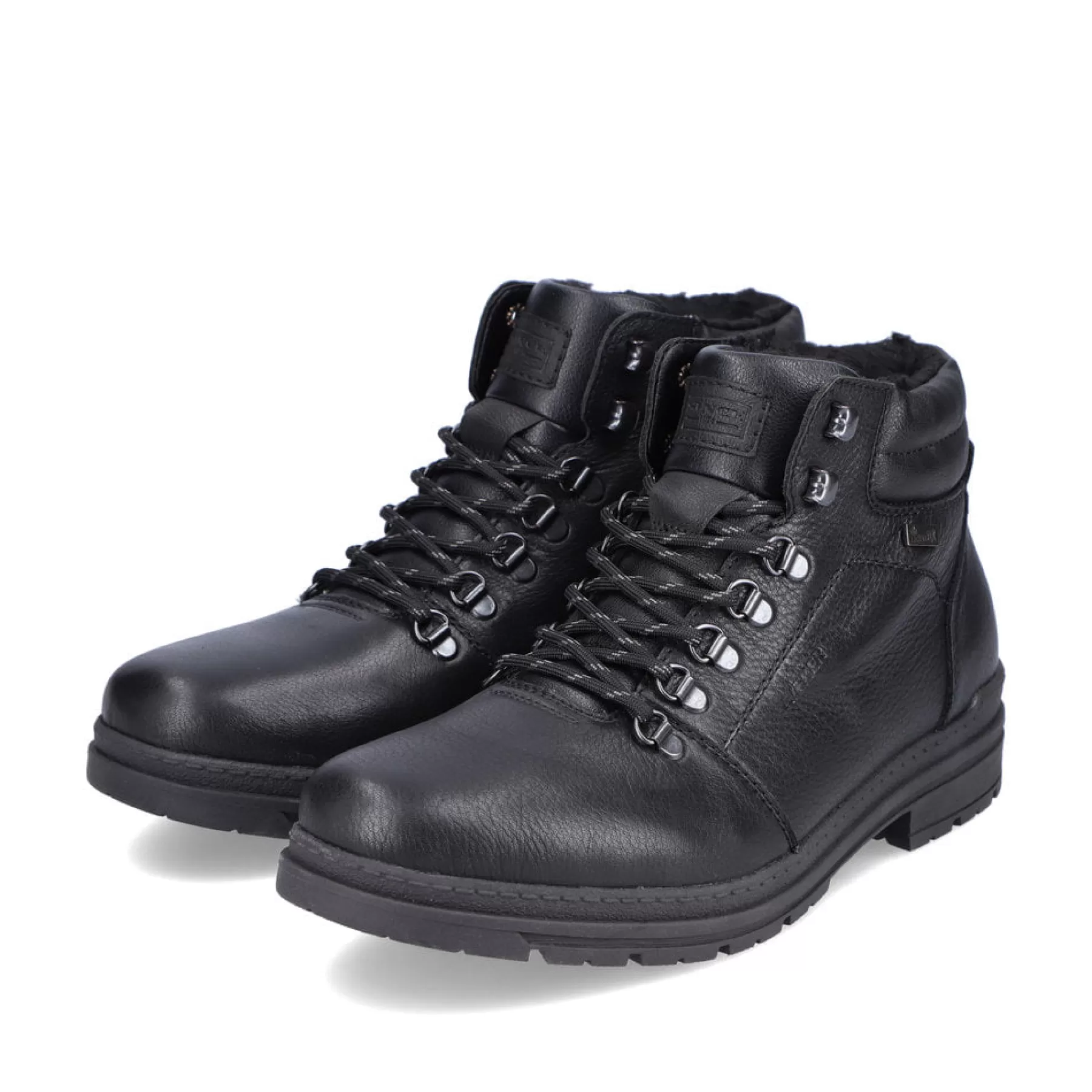 Sale Meskie Sznurowane Buty W Kolorze Czarnym, Blyszczacym Meskie Buty