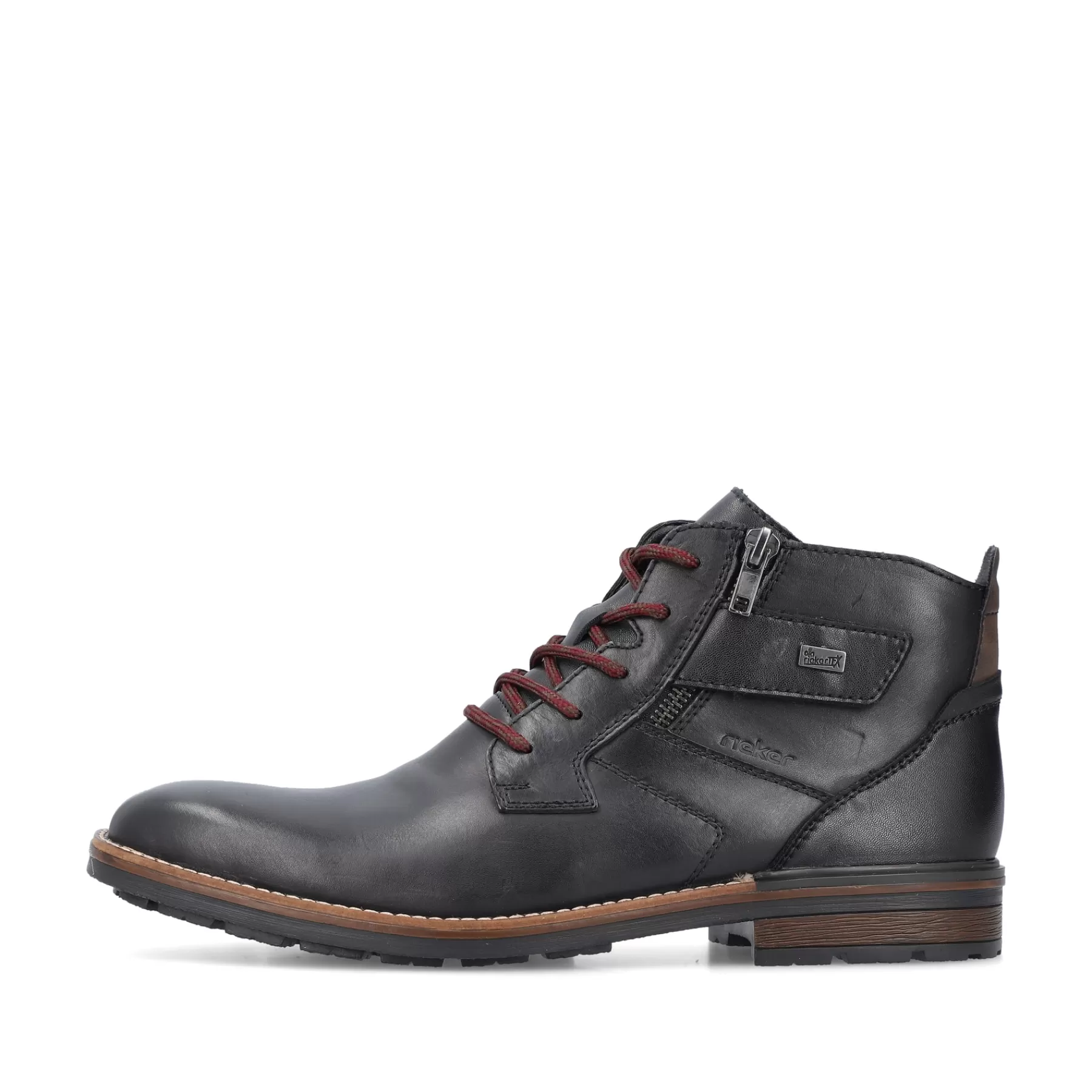 Outlet Meskie Sznurowane Buty W Kolorze Czarnym, Blyszczacym Meskie Buty
