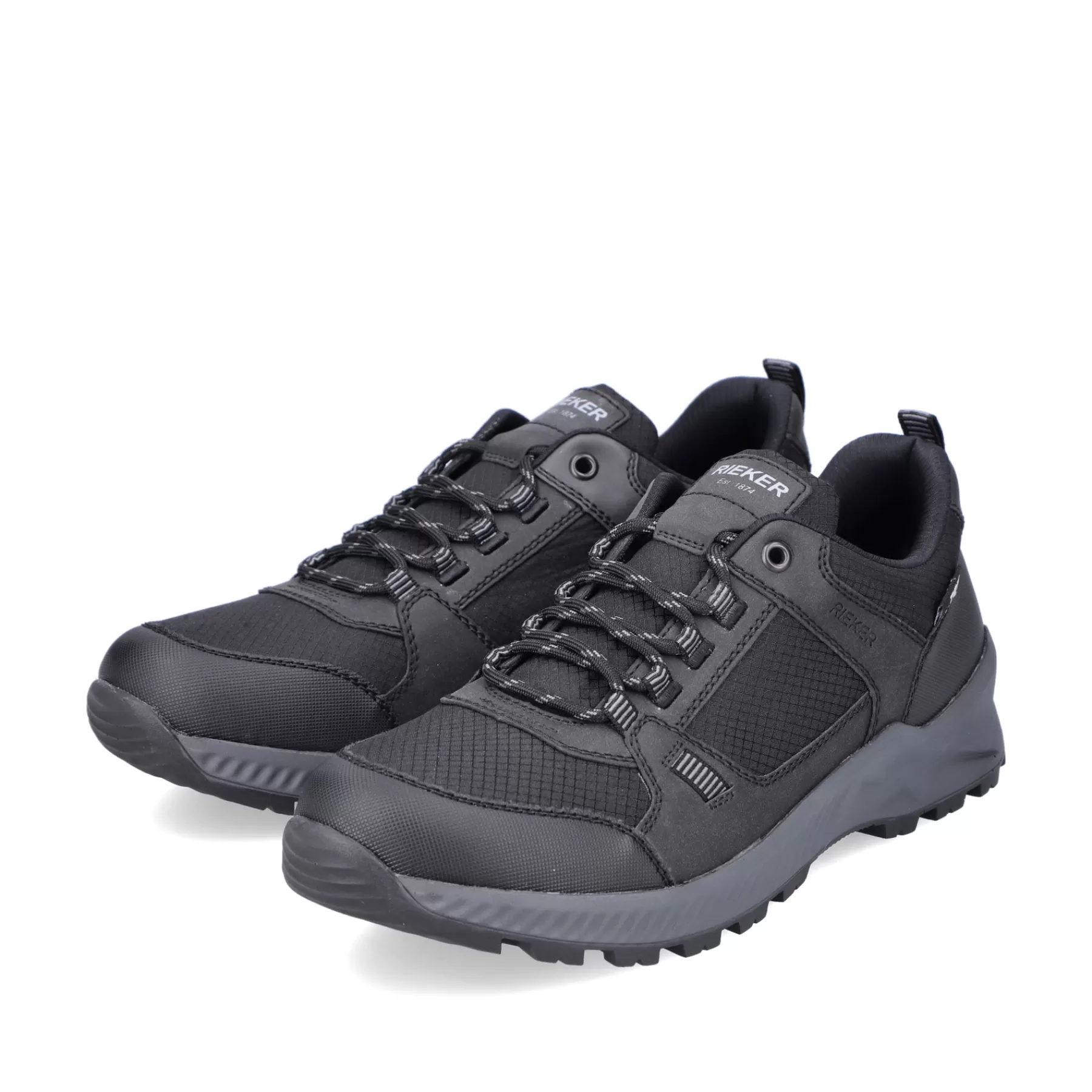 Shop Meskie Sznurowane Buty W Kolorze Kruczoczarnym Meskie Niskie Buty I Kapcie