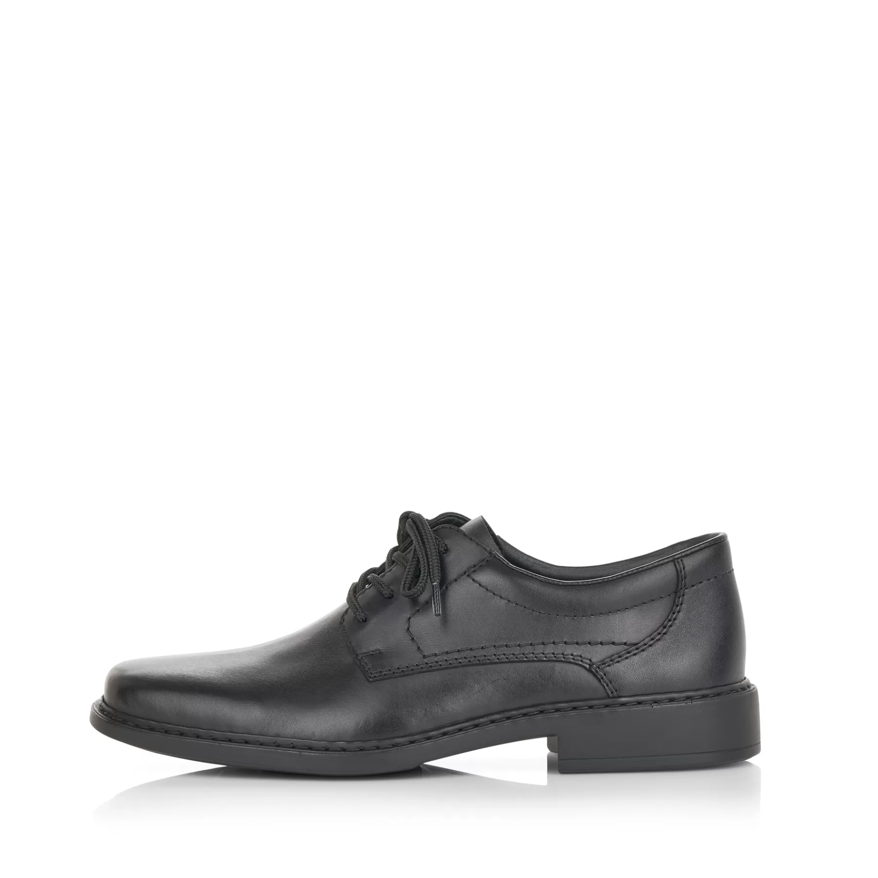 Store Meskie Sznurowane Buty W Kolorze Kruczoczarnym Meskie Niskie Buty I Kapcie