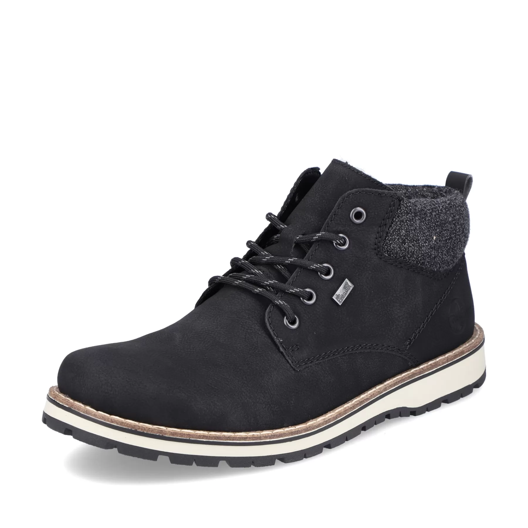 Outlet Meskie Sznurowane Buty W Kolorze Miejskim W Kolorze Czarnym Meskie Buty