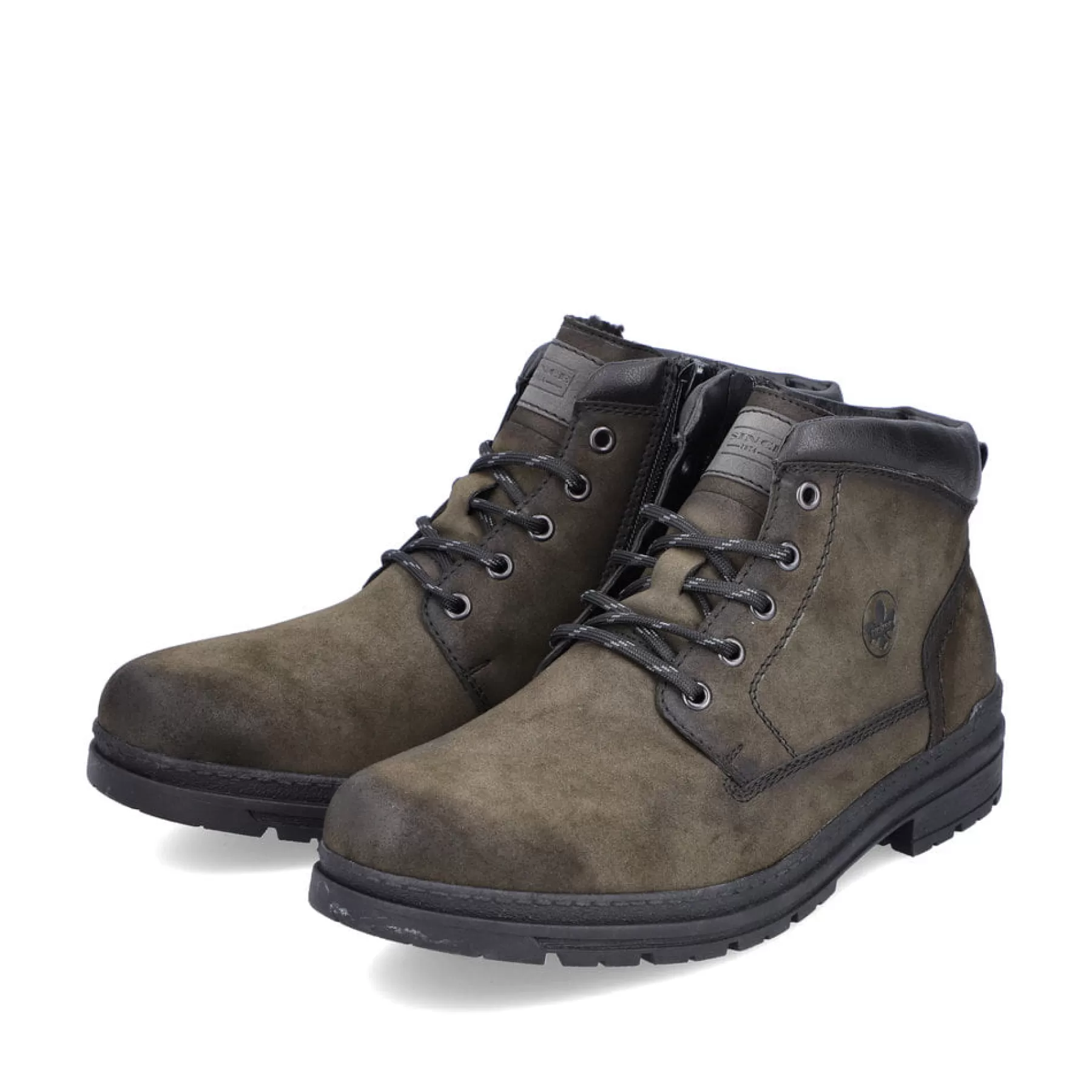 Discount Meskie Sznurowane Buty W Kolorze Zieleni Khaki Meskie Buty