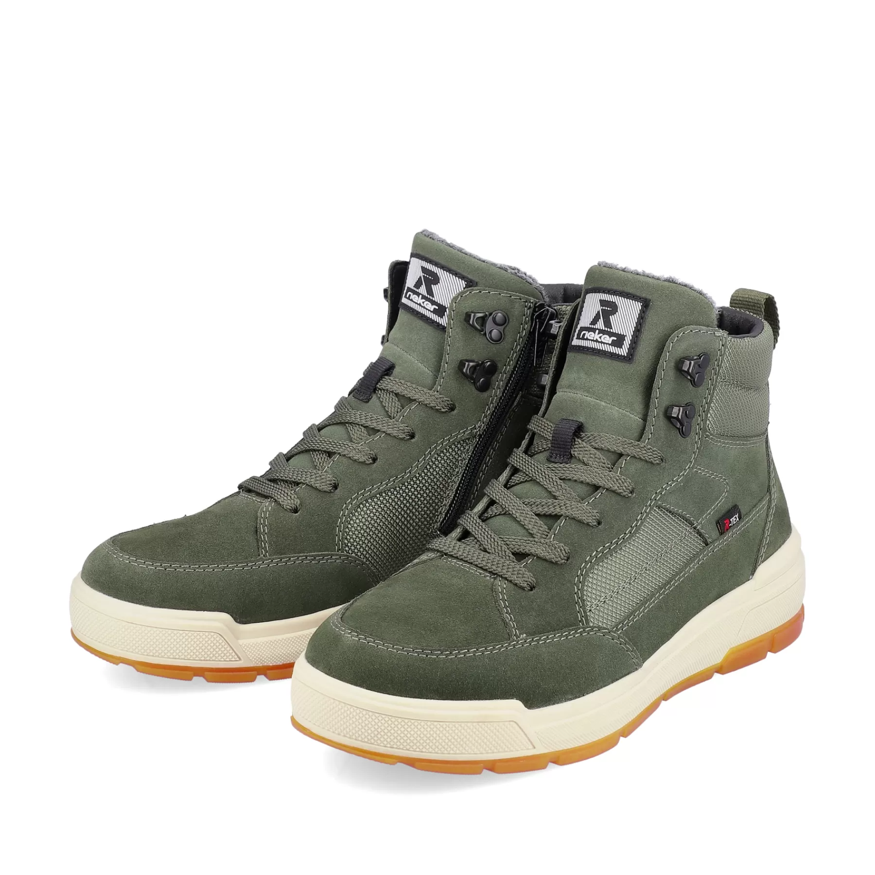 Fashion Meskie Tenisowki High Khaki W Kolorze Zielonym Meskie Trampki