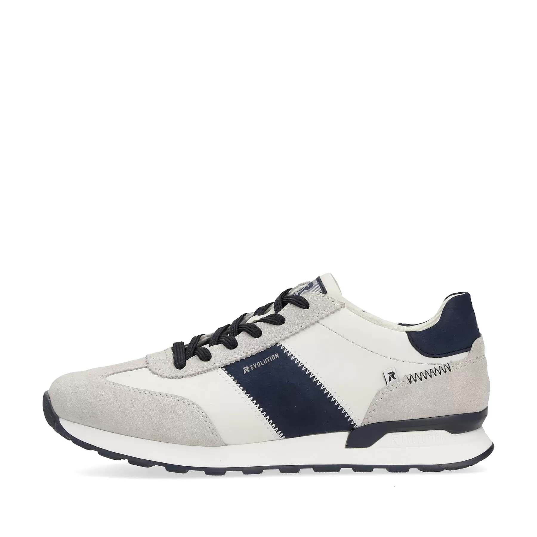 Fashion Meskie Tenisowki Low Stone-Szary, Kremowo-Bialy Meskie Trampki