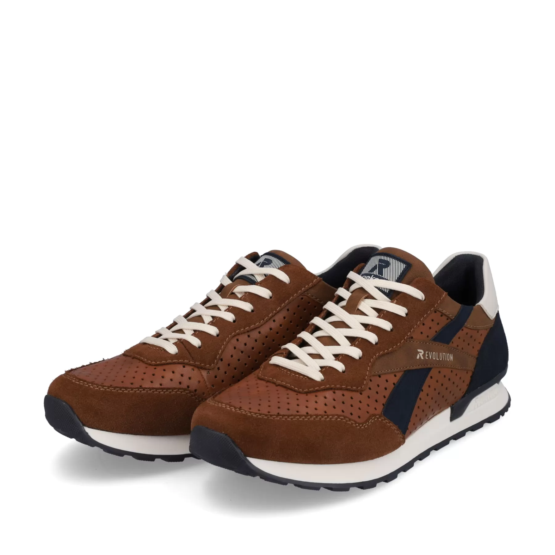 Sale Meskie Tenisowki Low W Kolorze Orzechowo-Brazowym, Oceanicznym Meskie Trampki