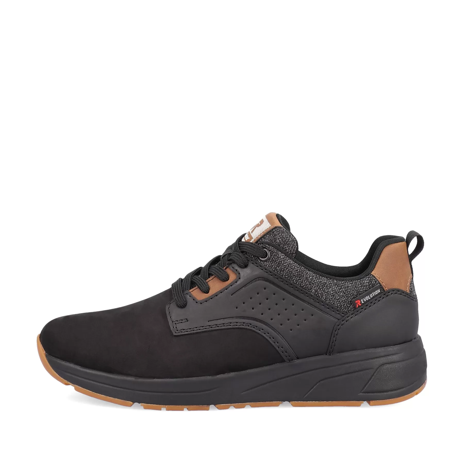 Best Sale Meskie Tenisowki Niskie, Ciemno-Czarne, Drewniano-Brazowe Meskie Trampki