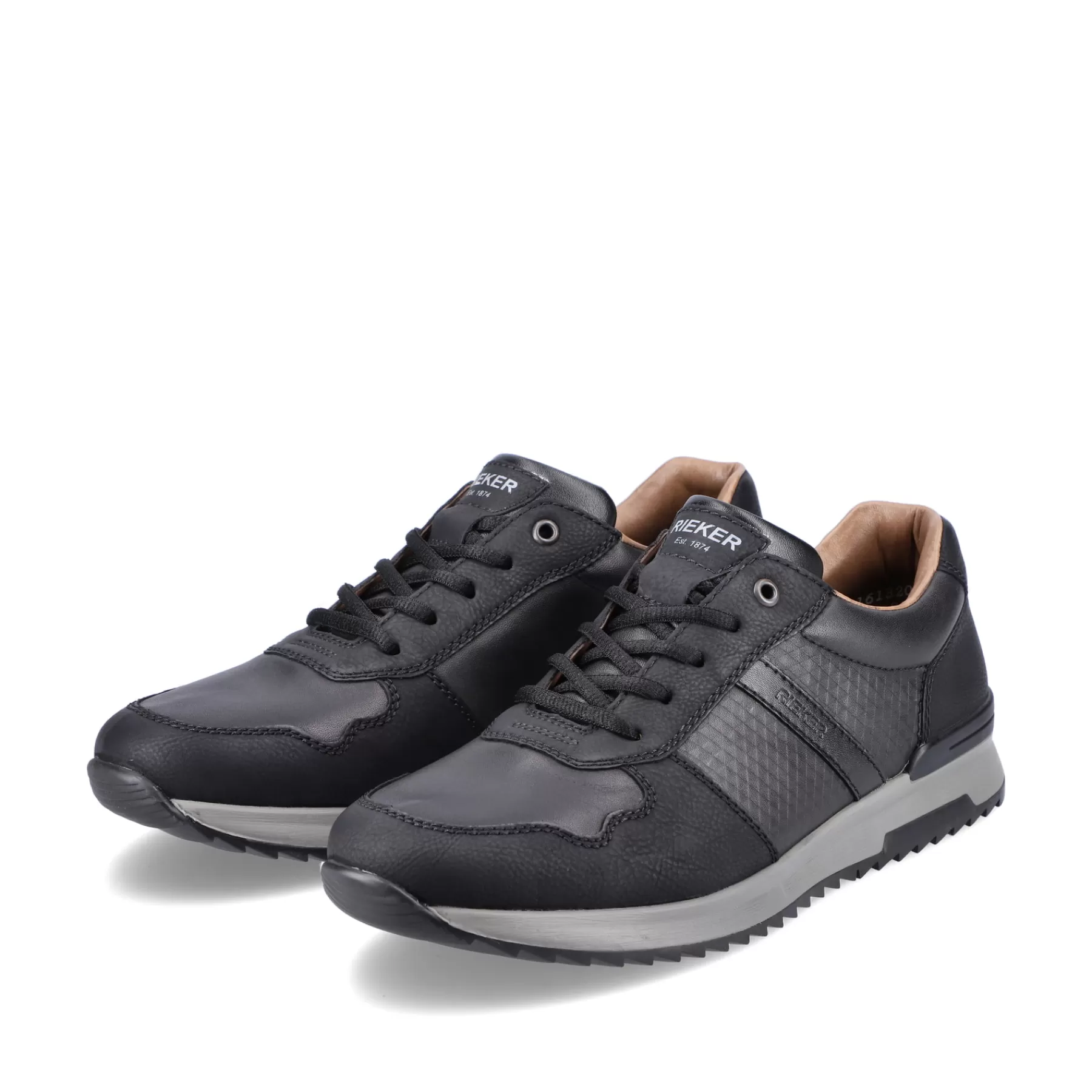 Best Sale Meskie Tenisowki , Niskie, W Kolorze Glebokiej Czerni Meskie Trampki