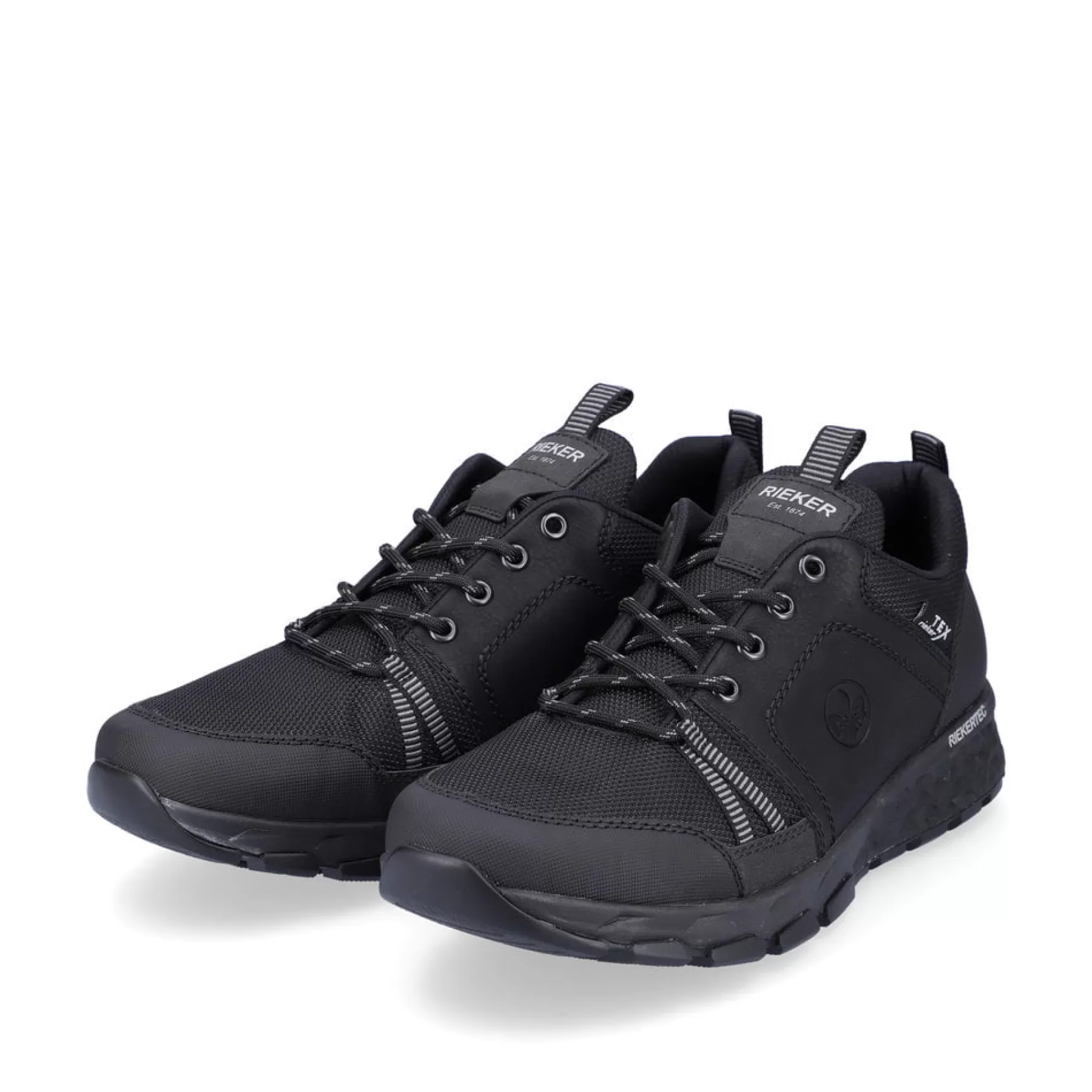 Store Meskie Tenisowki , Niskie, W Kolorze Glebokiej Czerni Meskie Trampki