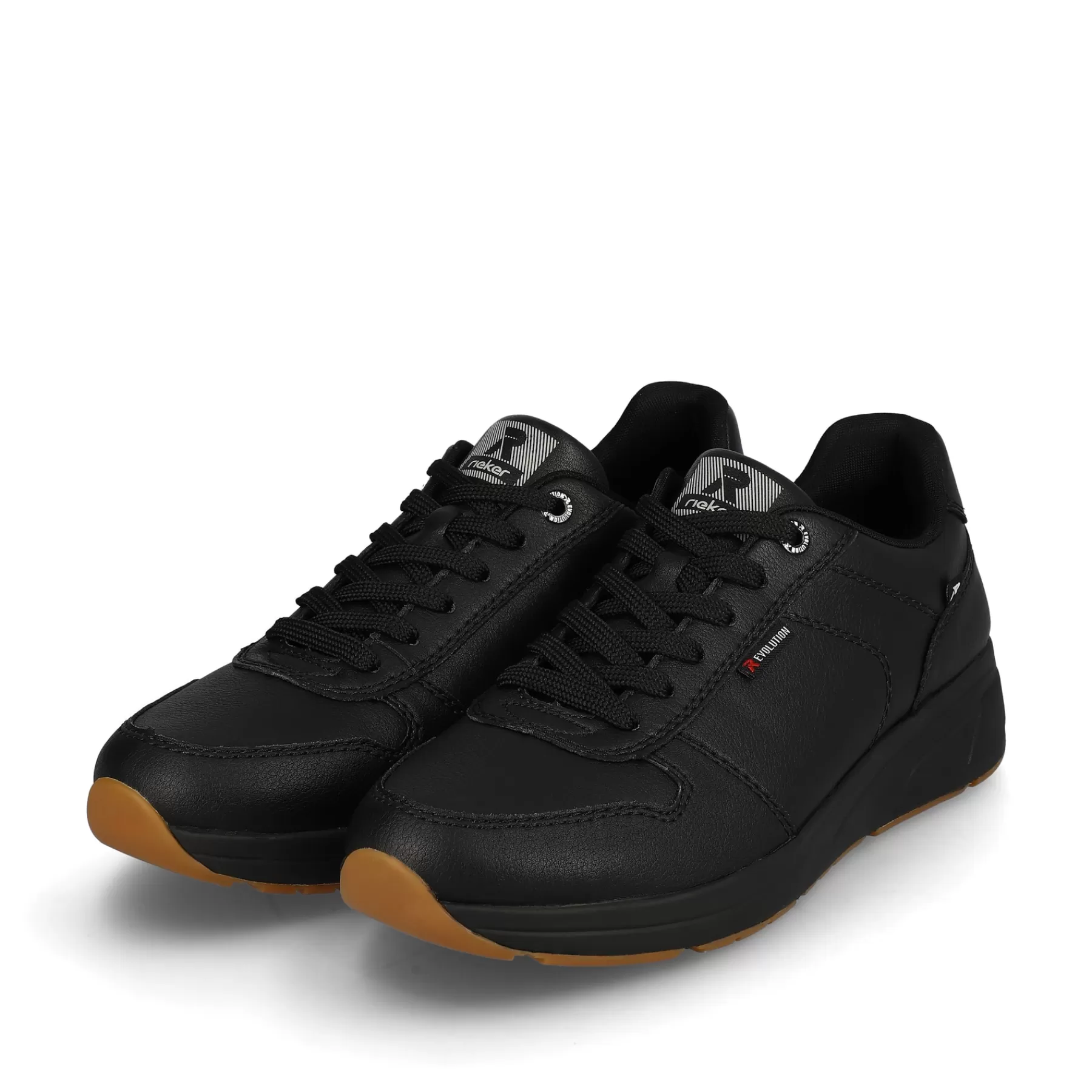 Shop Meskie Tenisowki , Niskie, W Kolorze Glebokiej Czerni Meskie Trampki