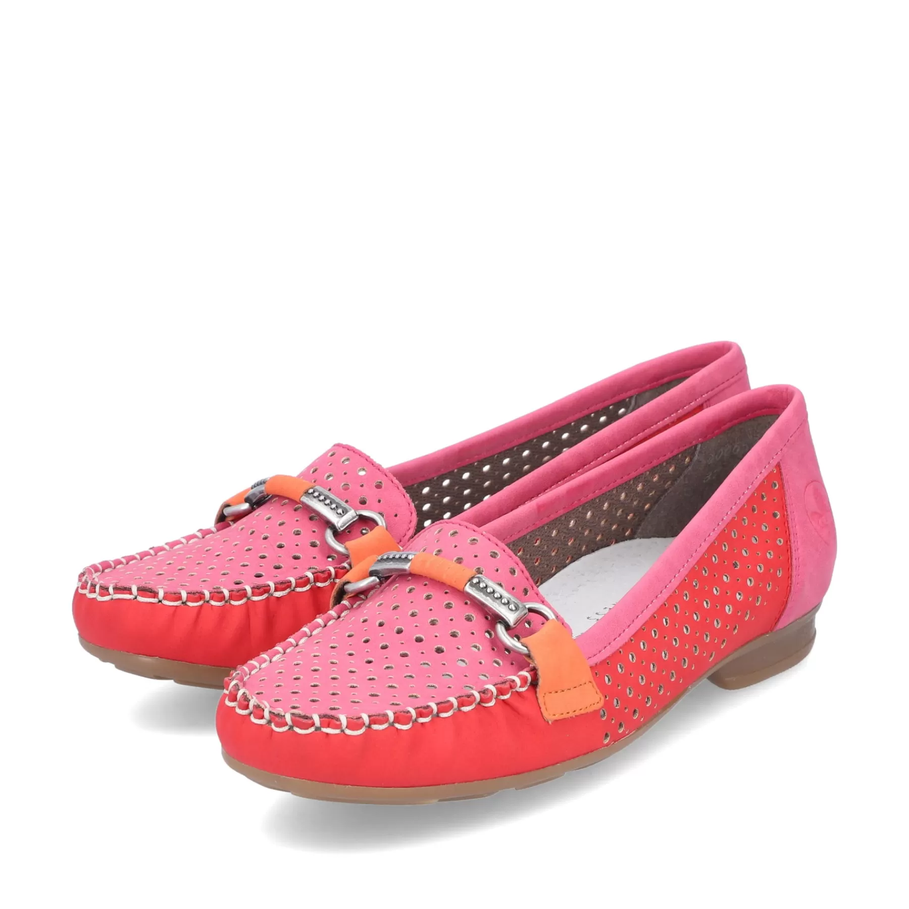 Best Mokasyny Damskie W Kolorze Malinowo-Czerwonym Meskie Buty Biznesowe