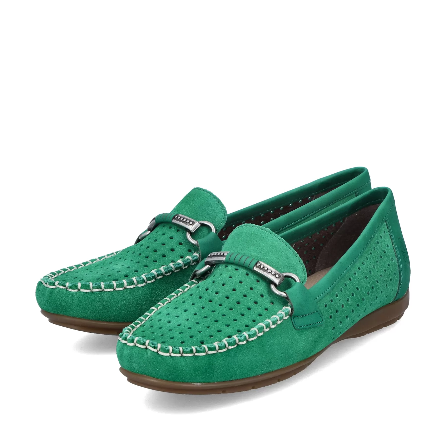 Flash Sale Mokasyny Damskie W Kolorze Trawiasto-Zielonym Damski Kolorowe Style