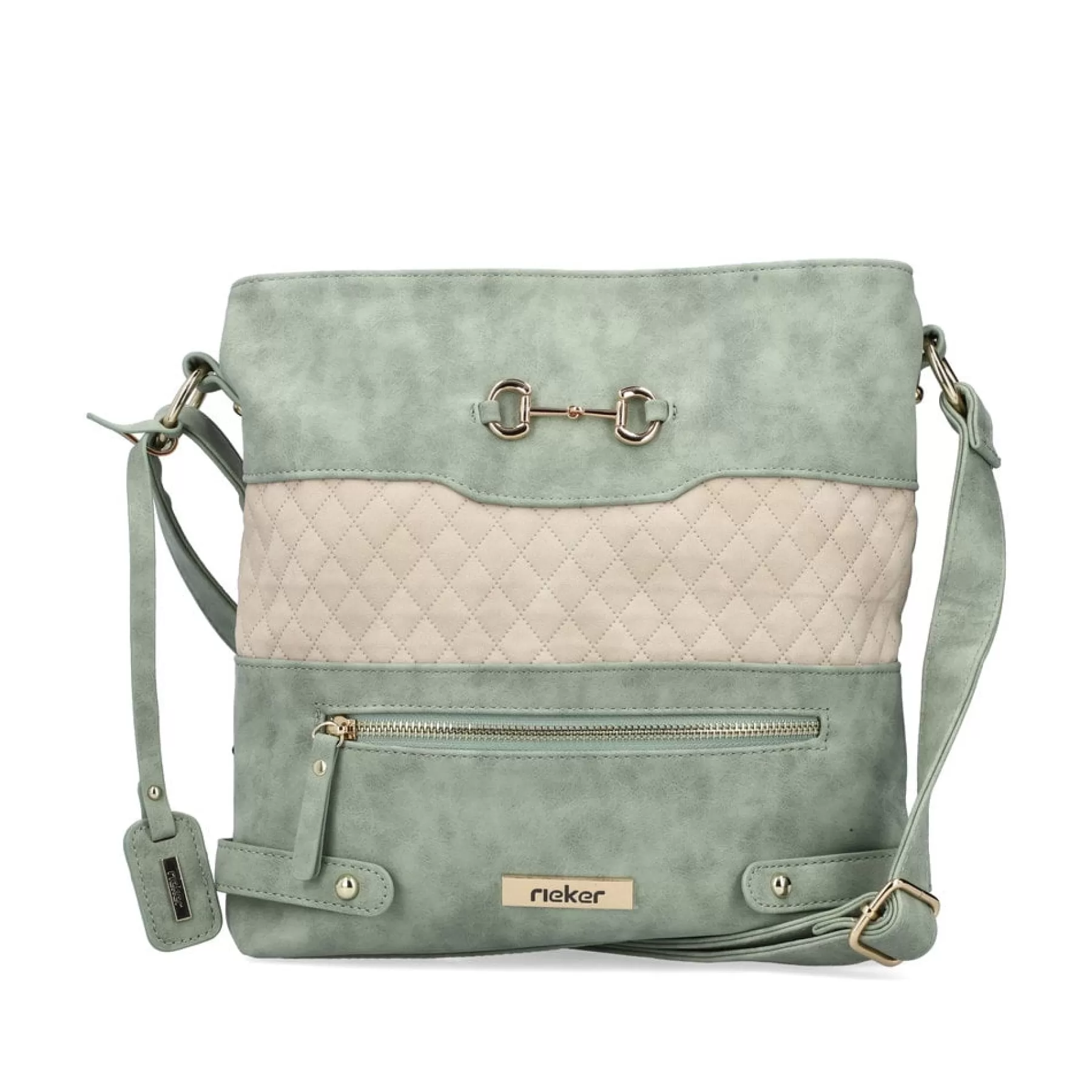 Flash Sale a | Torba Na Ramie W Kolorze Mietowo-Jasnobezowym Torby