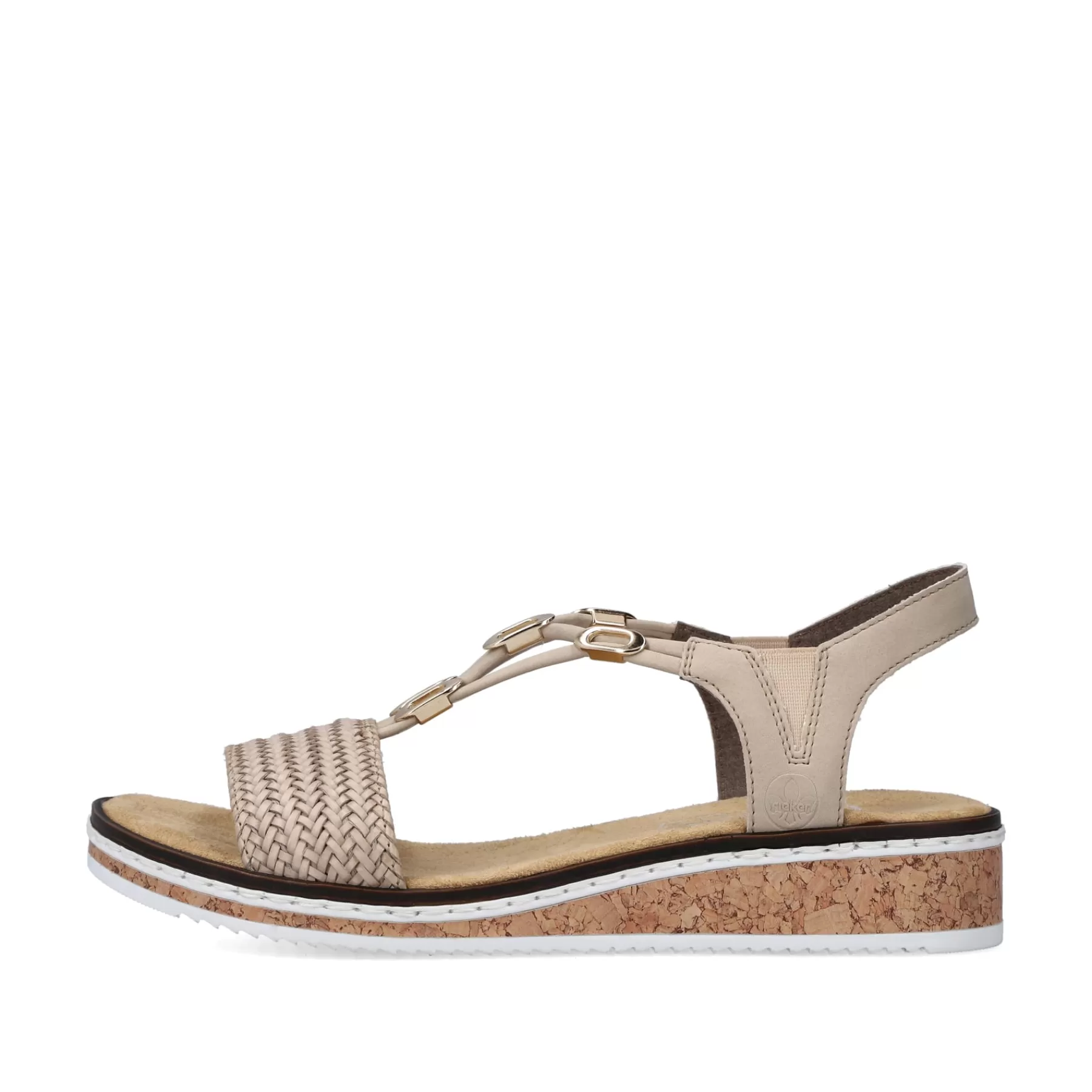 Cheap Sandaly Damskie Na Koturnie W Kolorze Bezowym Damski Buty Z Obcasami