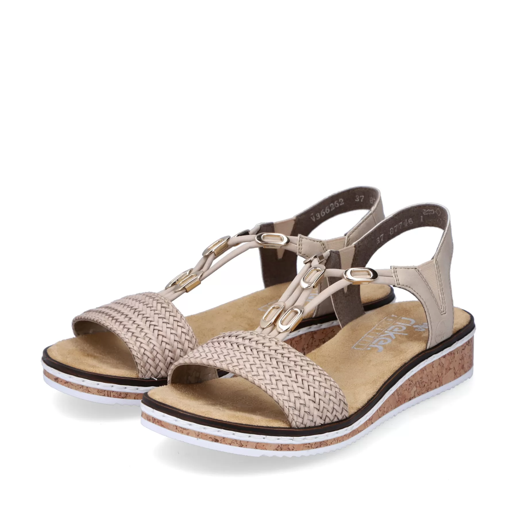 Cheap Sandaly Damskie Na Koturnie W Kolorze Bezowym Damski Buty Z Obcasami